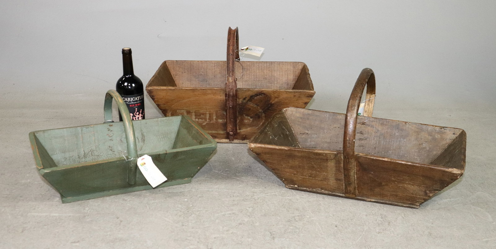 3 Vintage Troughs: 3 Vintage Troughs - 13 in tall x 20.5 x 13