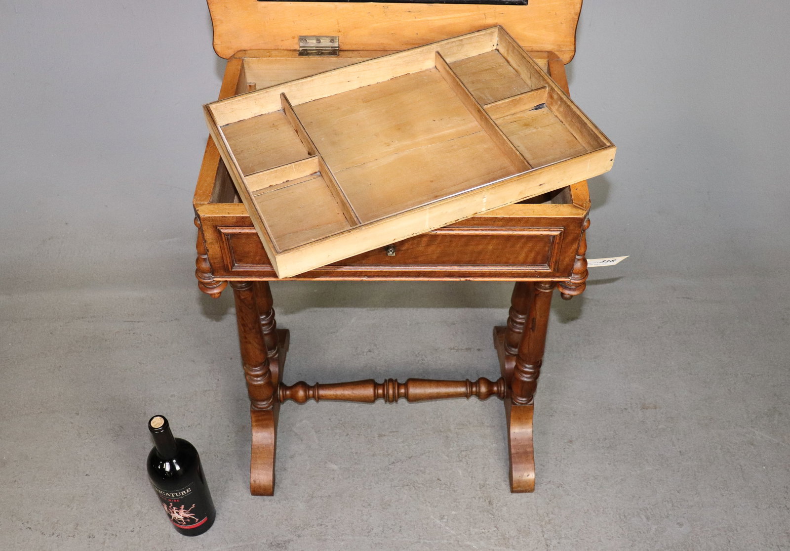 Louis Philippe Style Walnut Sewing Table - 3