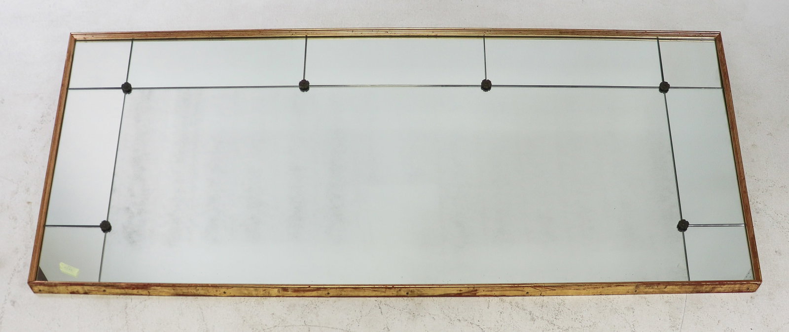 Large Louis XVI Style Framed Mirror: French Large Louis XVI Style Framed Mirror - 40.25 in tall x 91.25 x 1.5