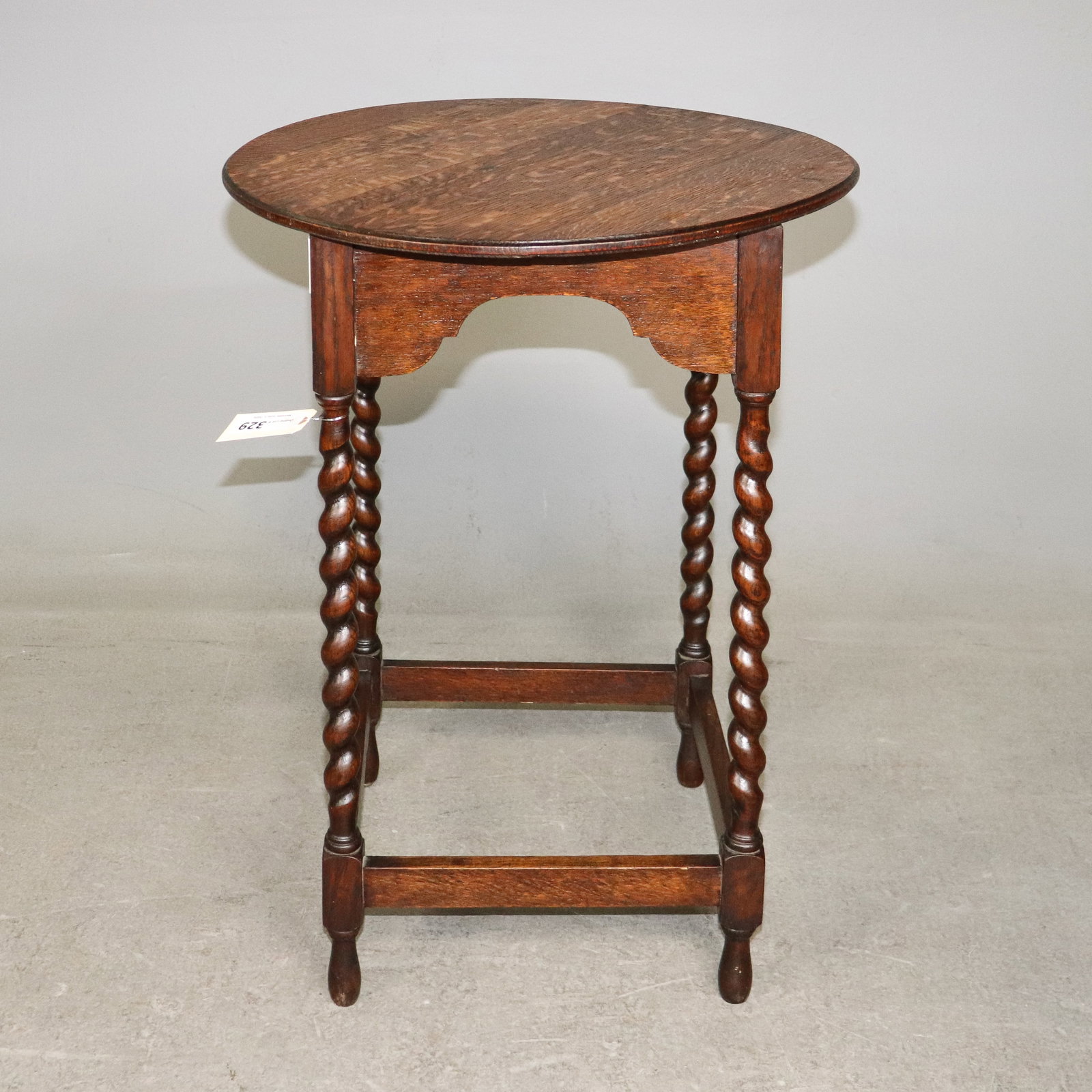 British Oak Barley Twist Round Table (1 of 2)