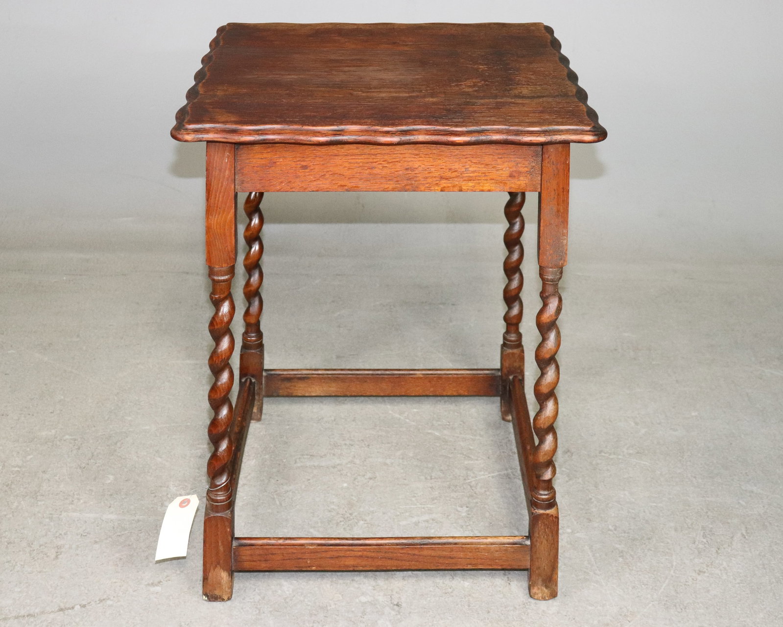 British Oak Barley Twist Occasional Table (1 of 2)