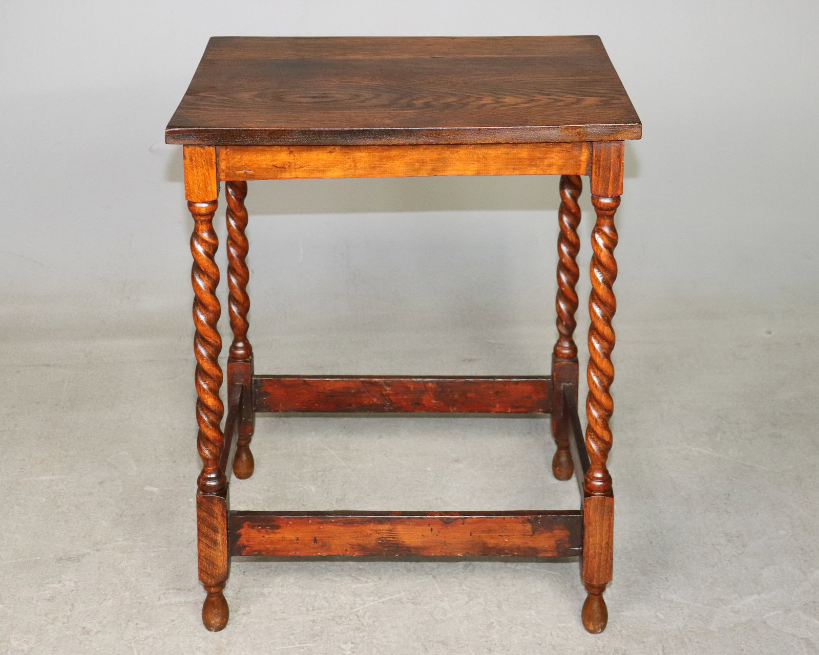 British Oak Barley Twist Occasional Table (1 of 3)