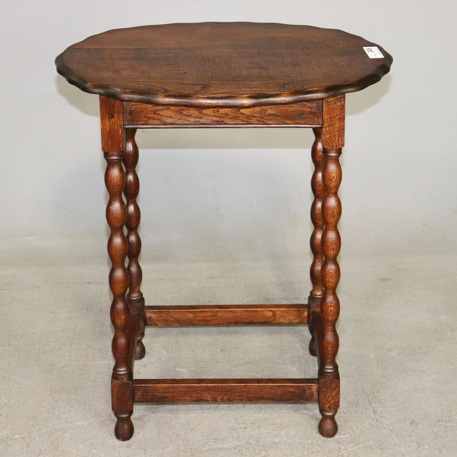 British Oak Barley Twist Oval Occasional Table (1 of 2)