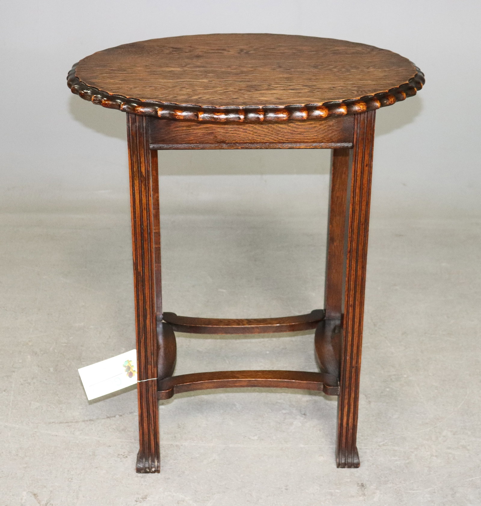 British Oak Oval Occasional Table (1 of 3)
