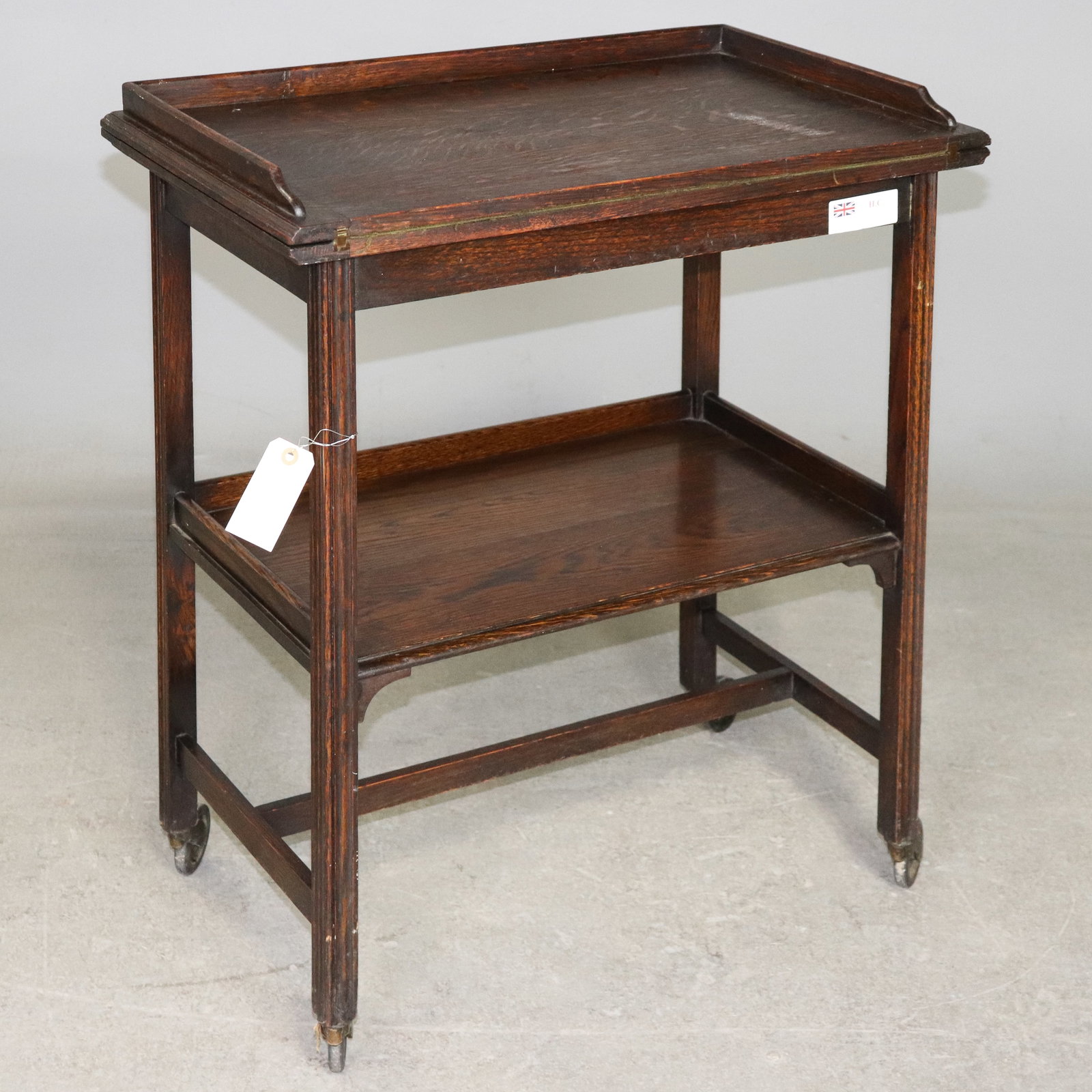 English Oak 2 Tier Trolley / Bar Cart (1 of 4)