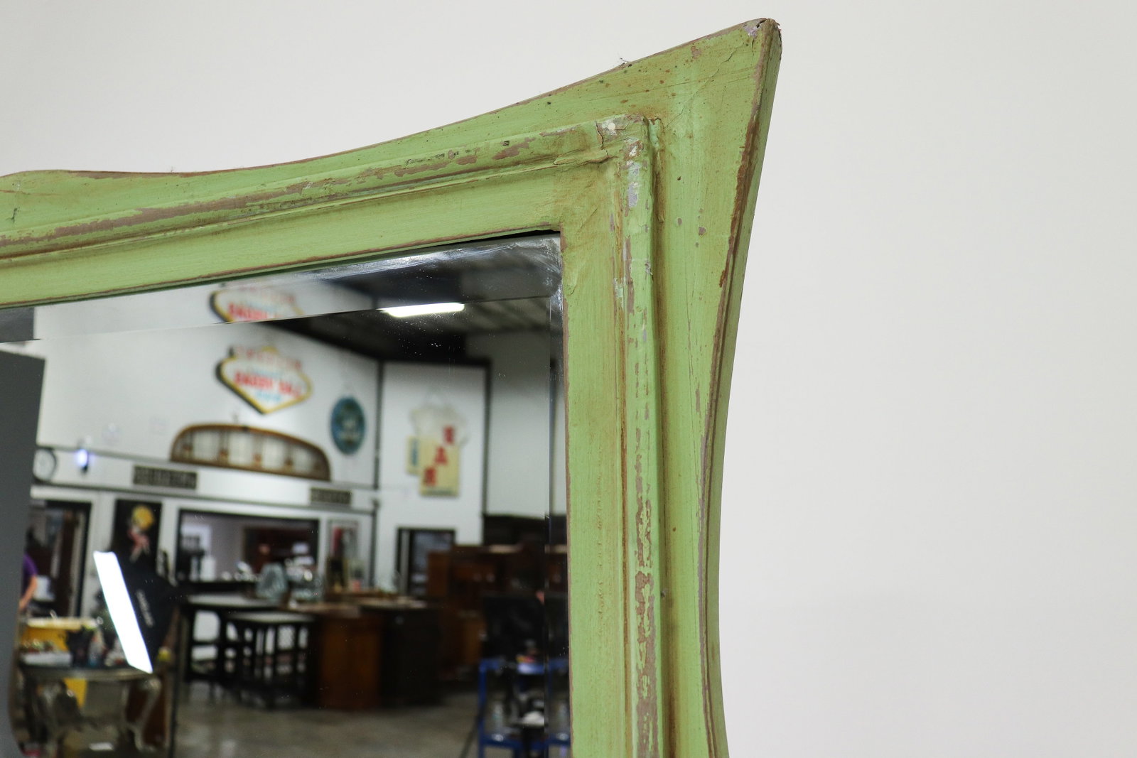 Large Painted Framed Beveled Mirror #3 - 3