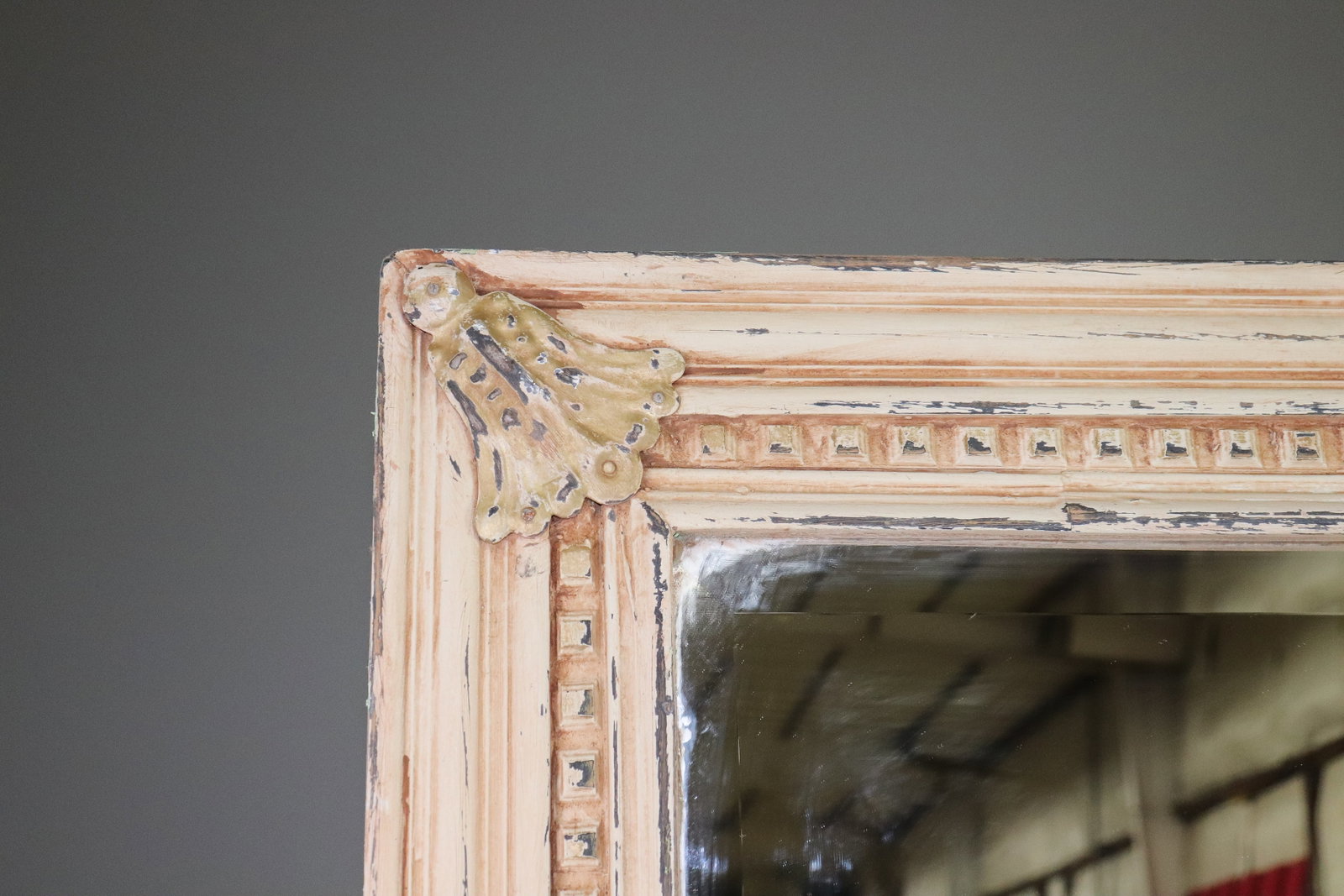 Large Painted Framed Beveled Mirror #4 - 2