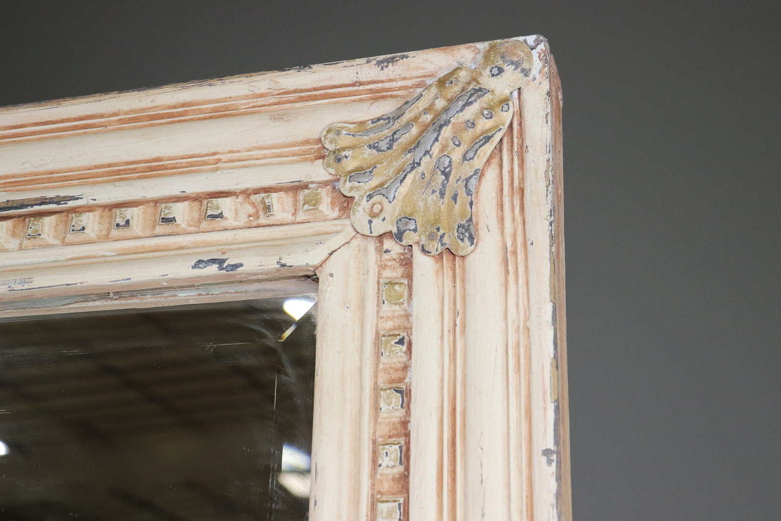 Large Painted Framed Beveled Mirror #4 - 3