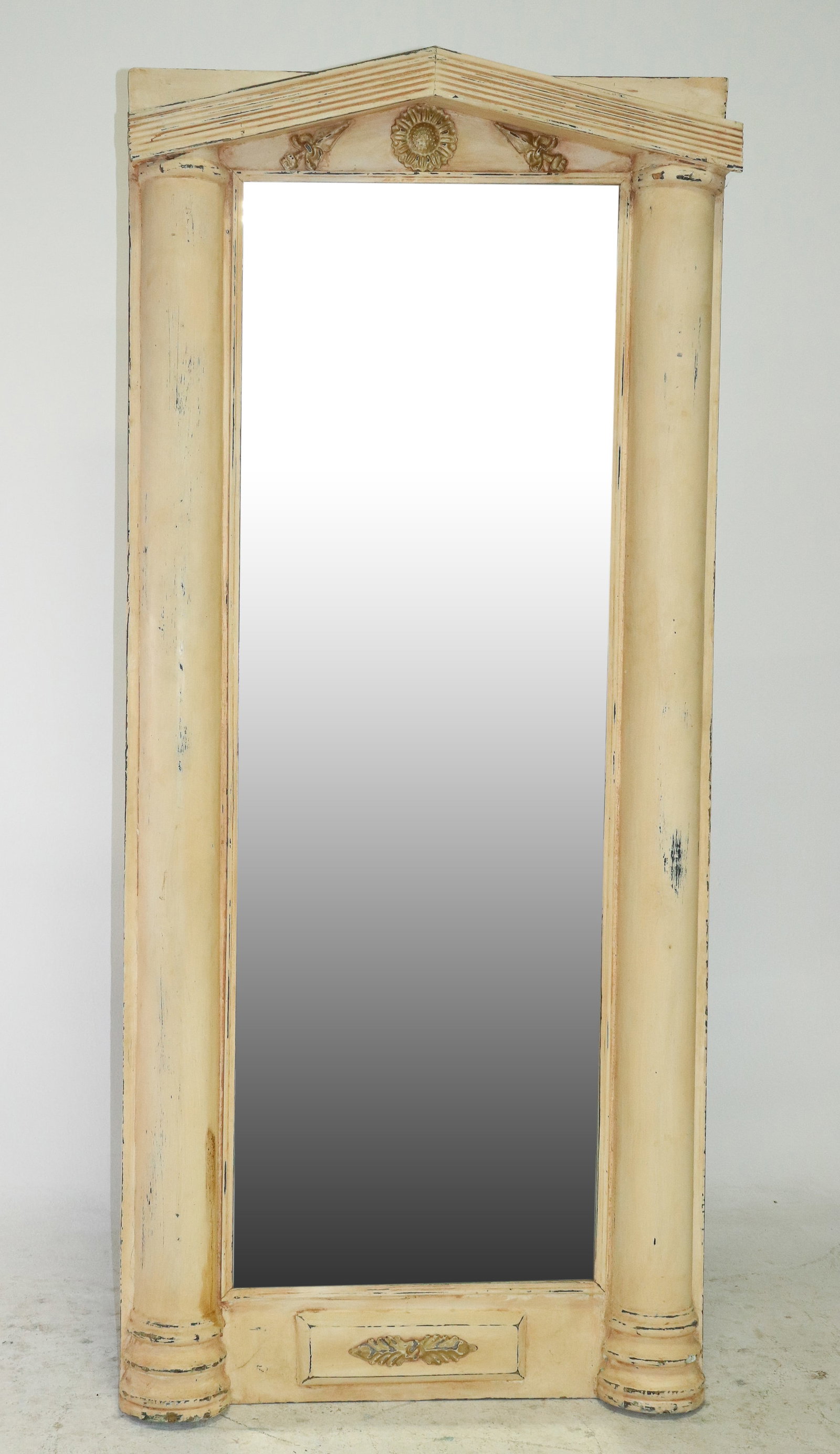 Large Painted Framed Beveled Mirror #5: Large Painted Framed Beveled Mirror - 94 in tall x 41 x 4