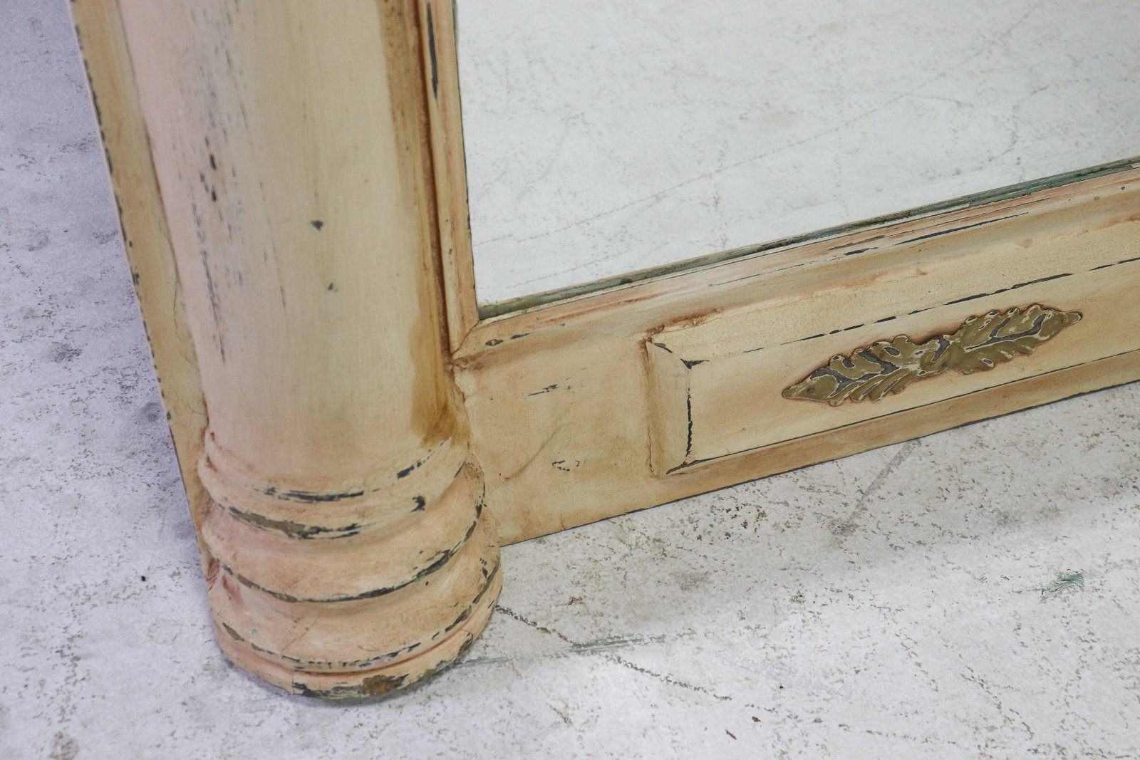 Large Painted Framed Beveled Mirror #5 - 3