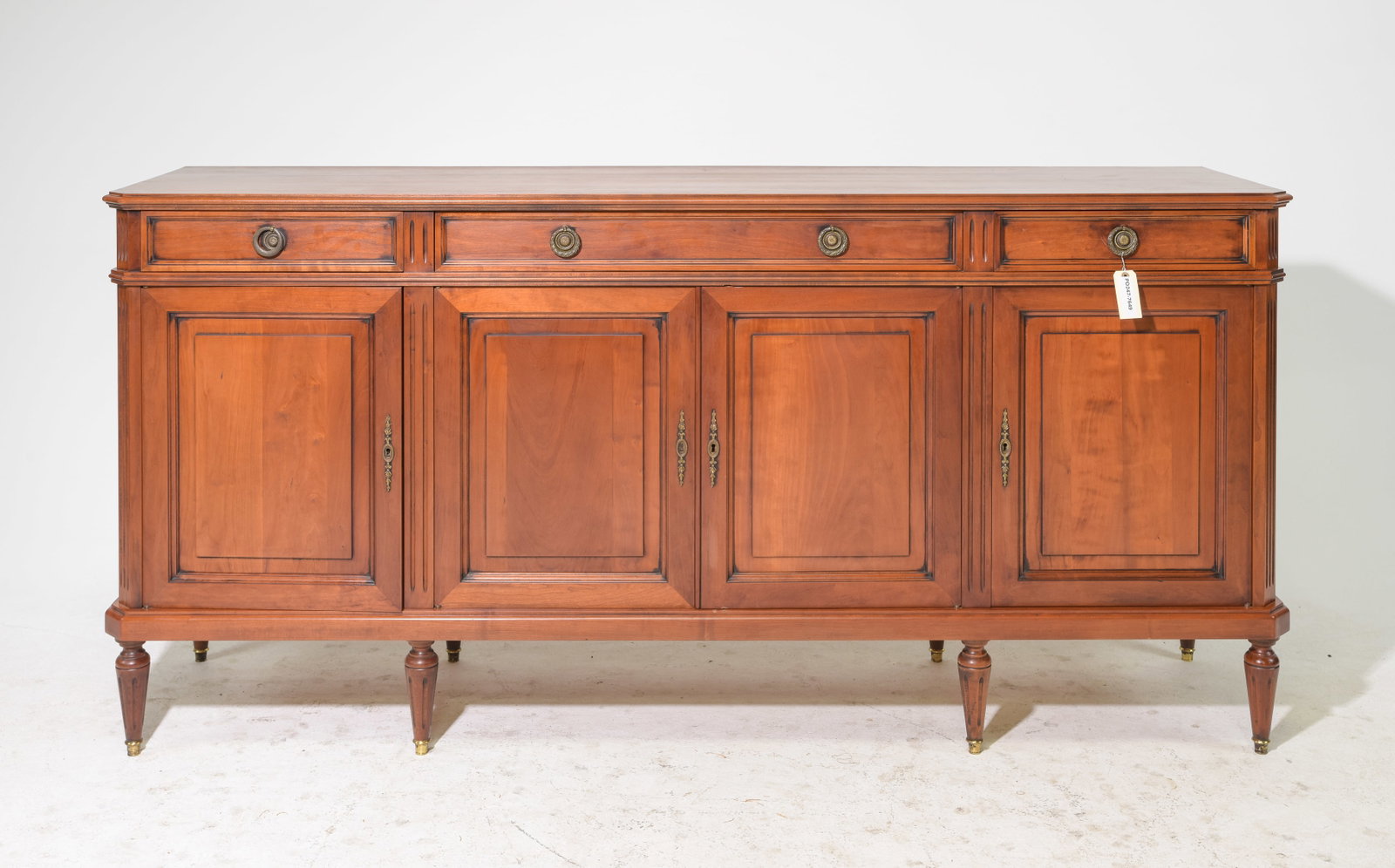 Louis XVI Style Cherry Sideboard / Enfilade (1 of 7)