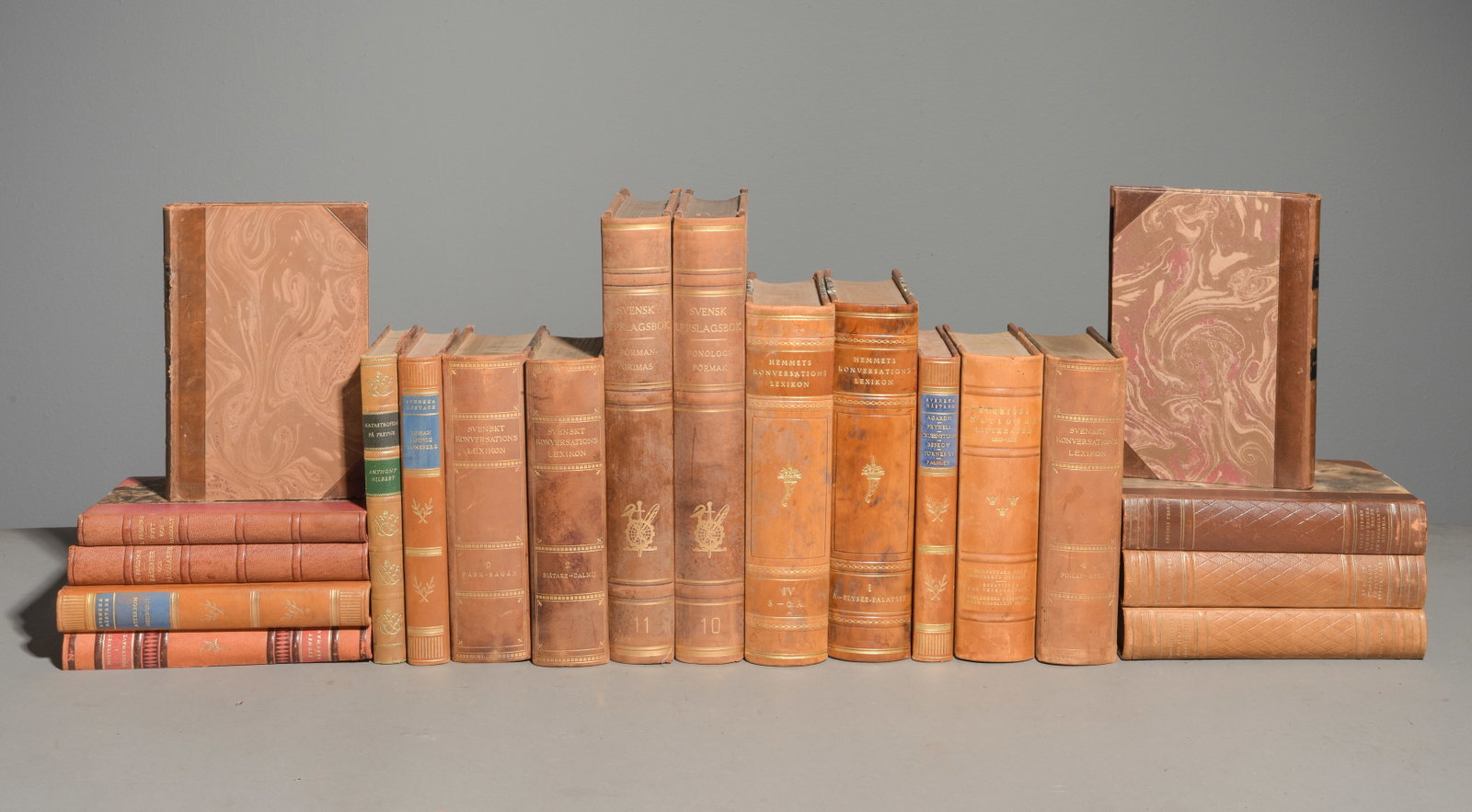 20 Assorted Leather Bound European Books #3 (1 of 7)