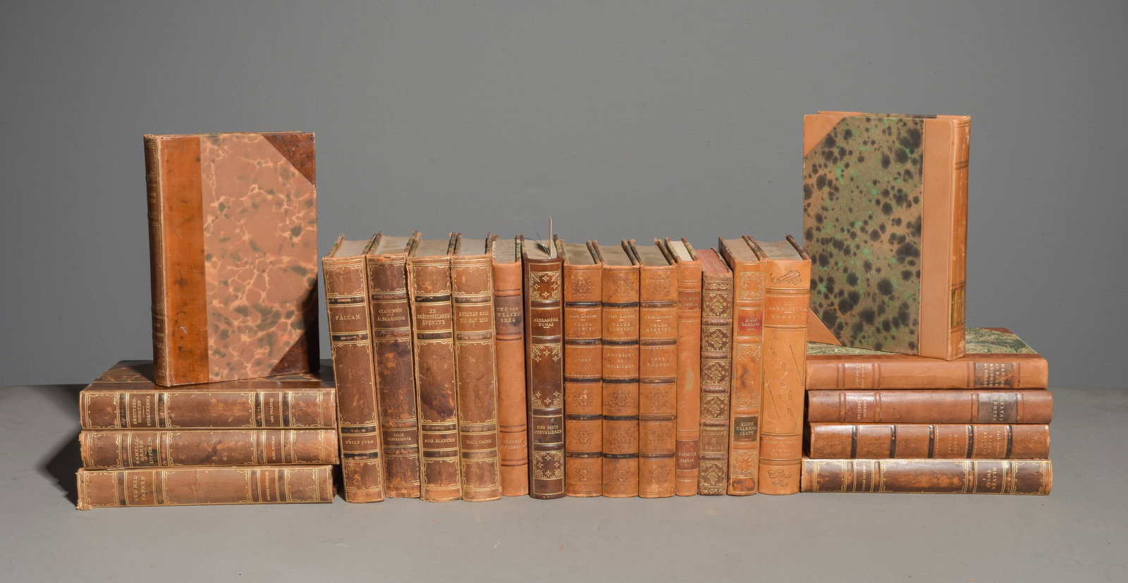 22 Assorted Leather Bound European Books (1 of 7)
