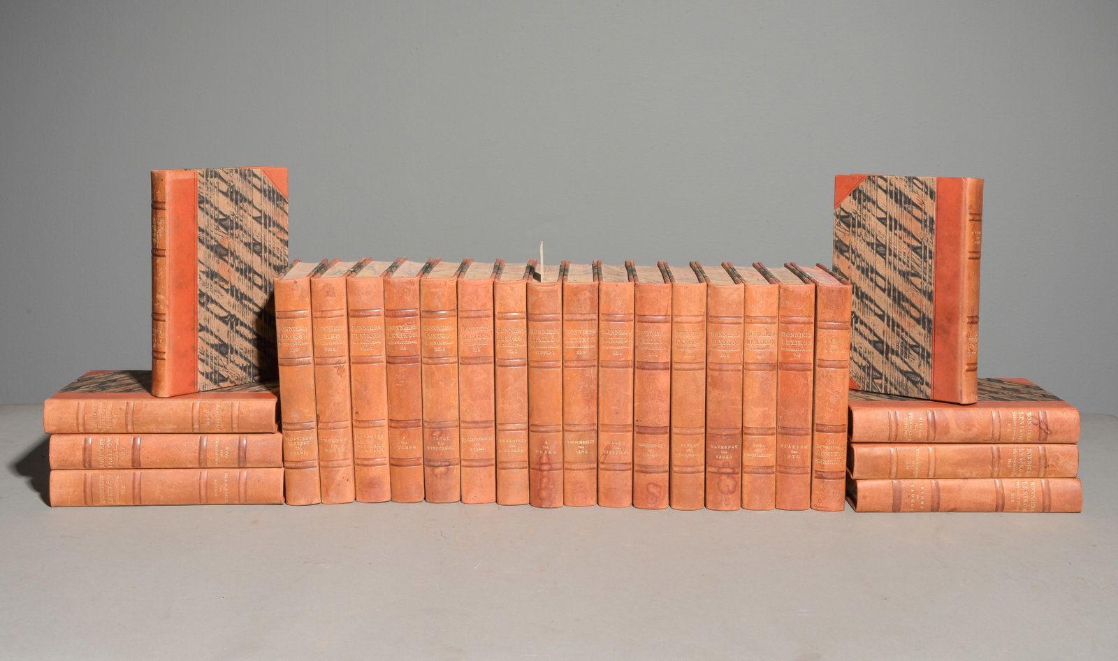 24 Assorted Leather Bound European Books (1 of 5)