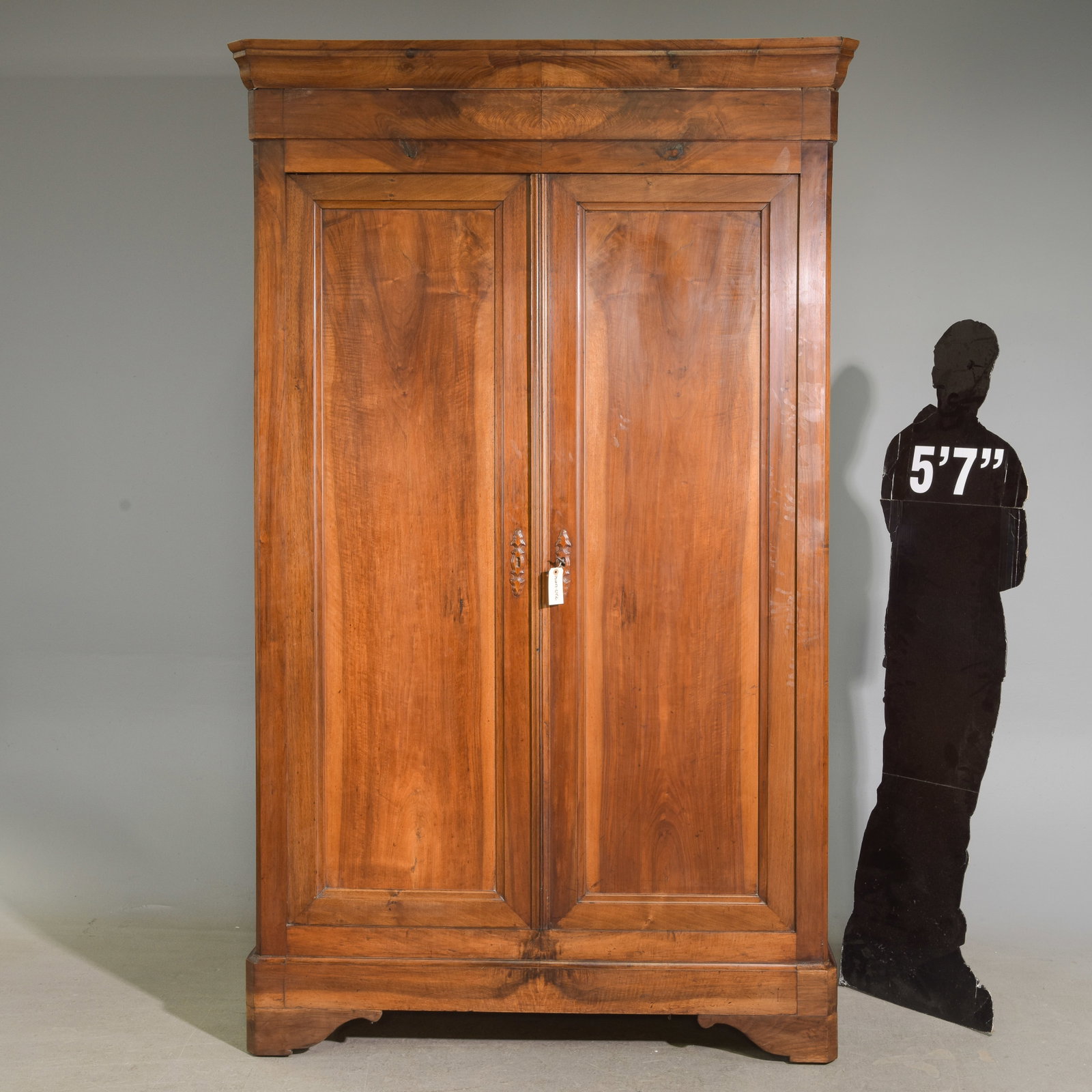 Louis Philippe Style Walnut Double Door Armoire (1 of 9)