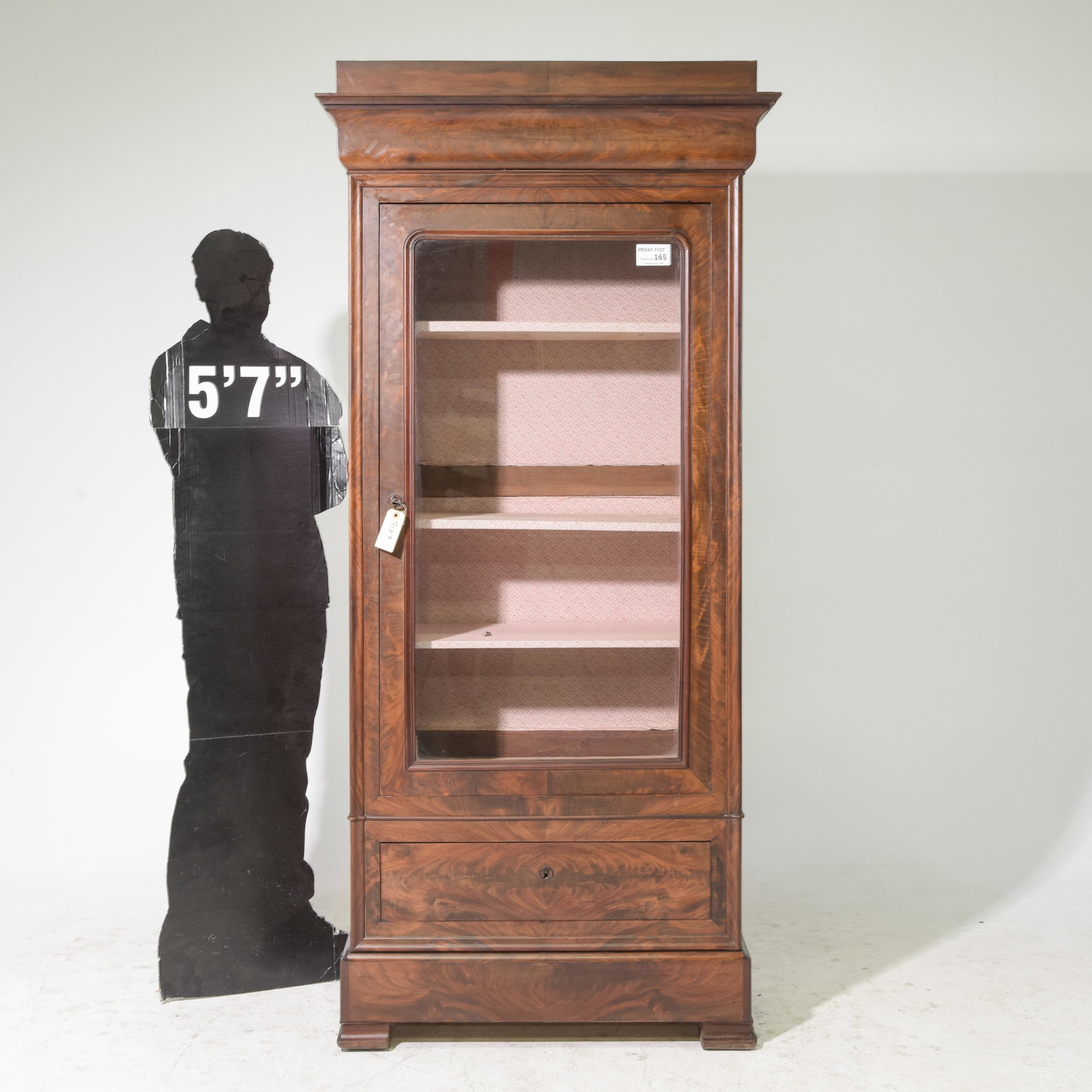 Louis Philippe Style Mahogany Bookcase (1 of 7)