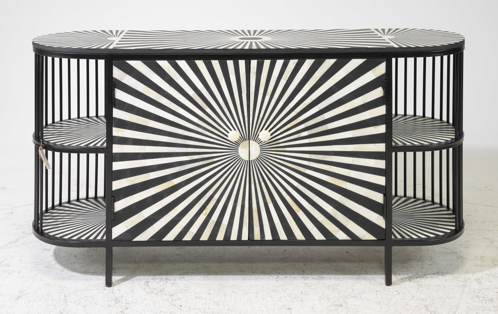 Modernist Inlaid Burst Pattern Cocktail Cabinet (1 of 5)