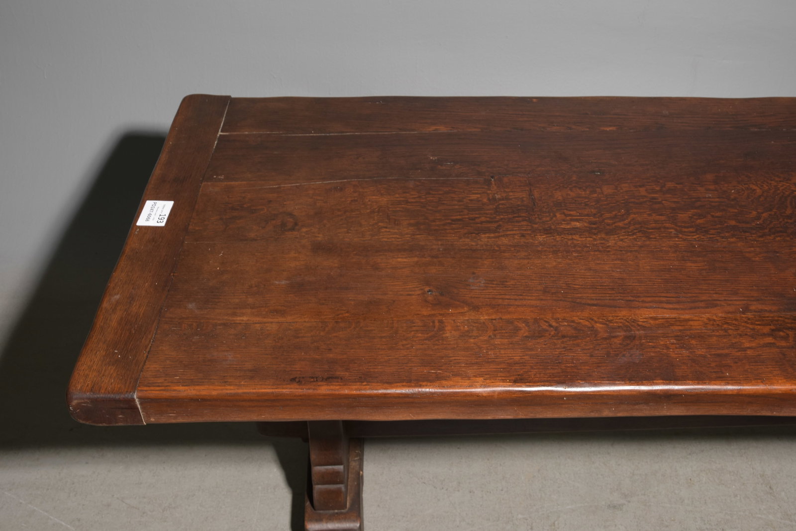 French Solid Oak Monastery Table - 2