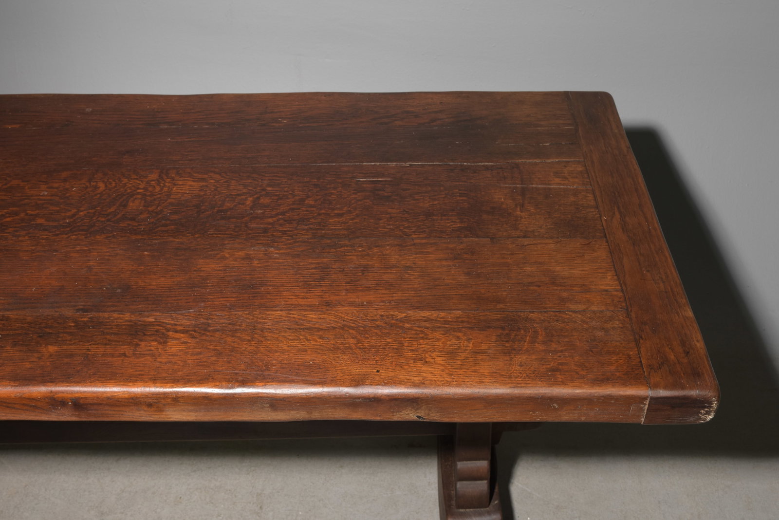 French Solid Oak Monastery Table - 3