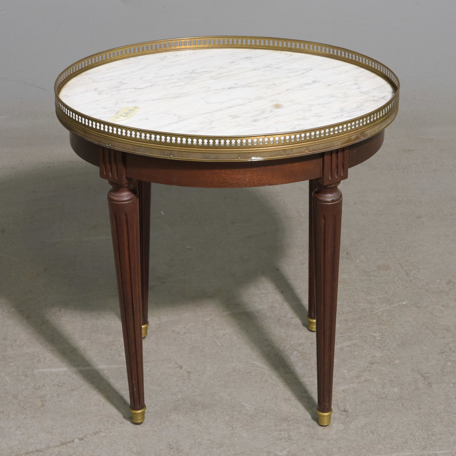 Louis XVI Style Petite White Marble Top Table #1 (1 of 2)