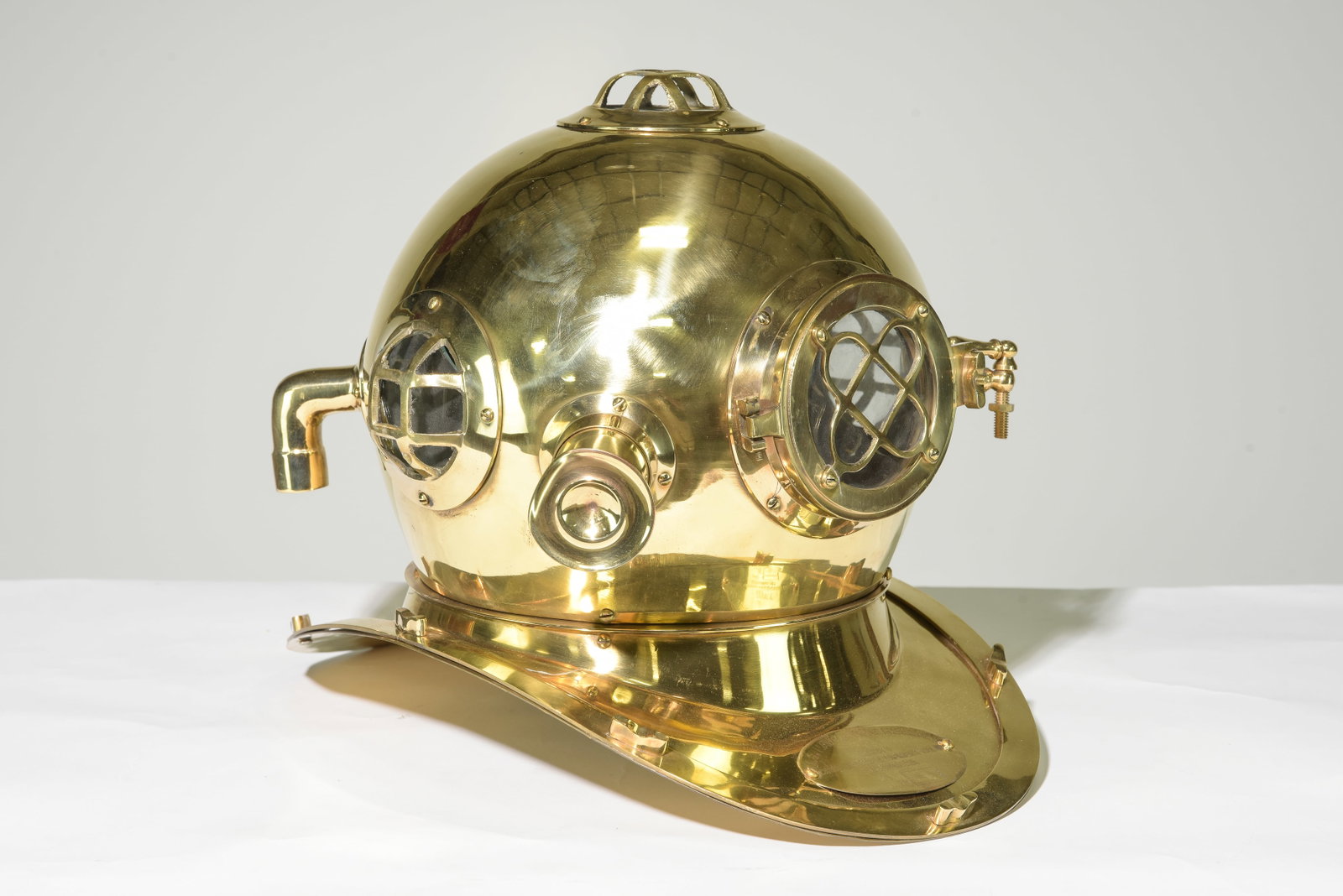 U.S. Navy Style Brass Diving Helmet Model (1 of 5)