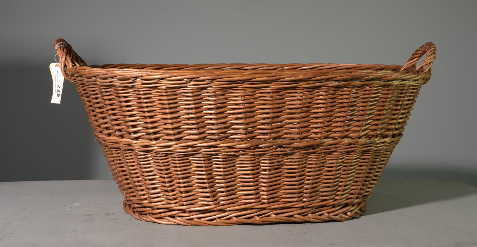 Woven Wicker Market Basket #1 (1 of 3)