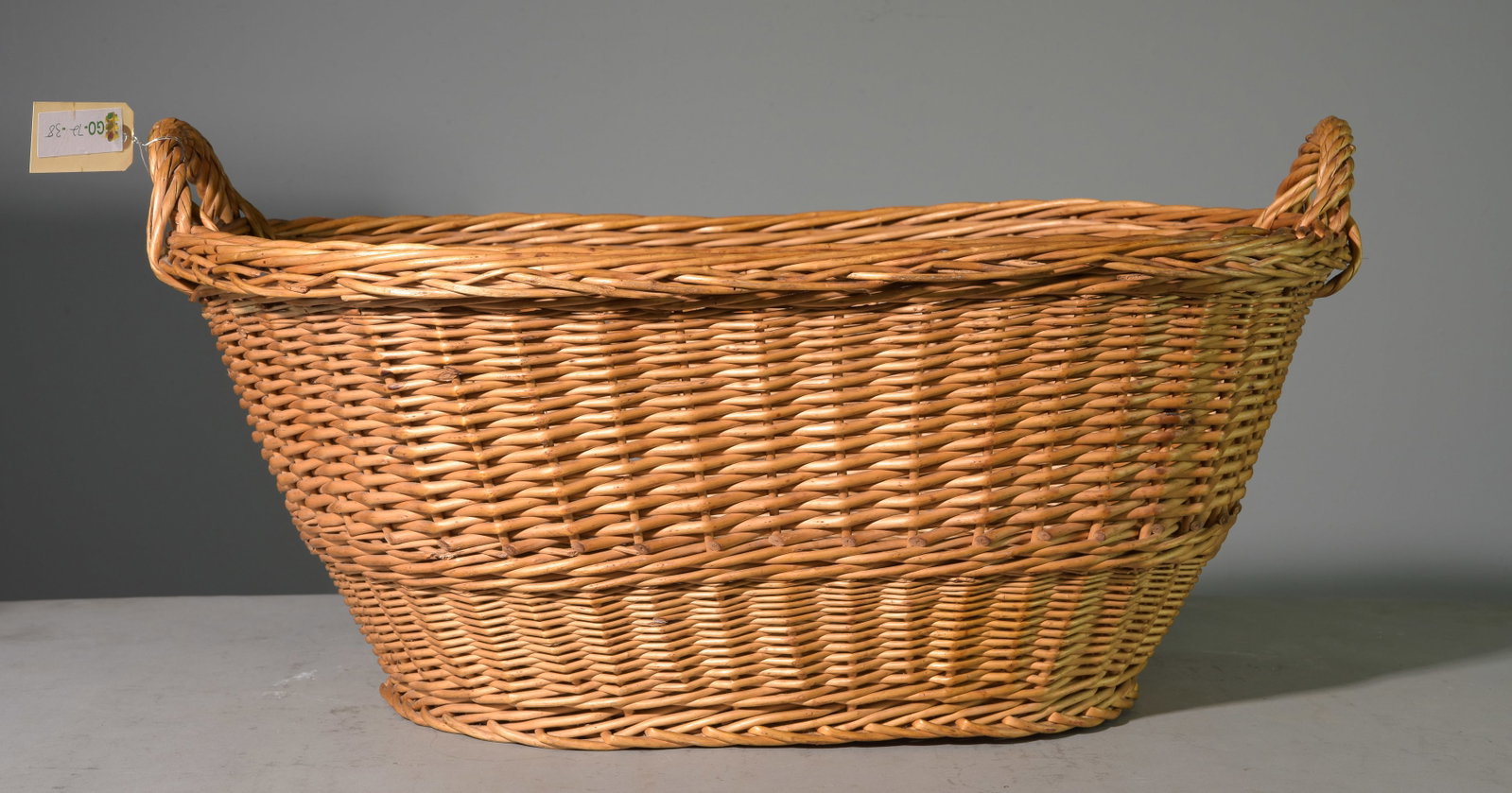 Woven Wicker Market Basket #2 (1 of 3)