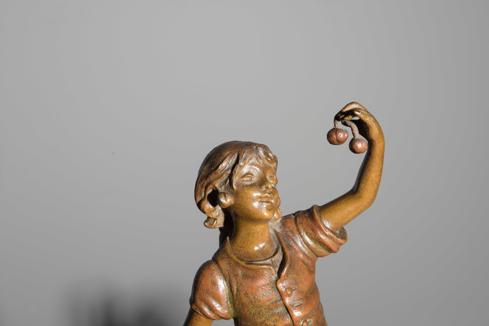 French Spelter Figural Marble Clock Set - 4