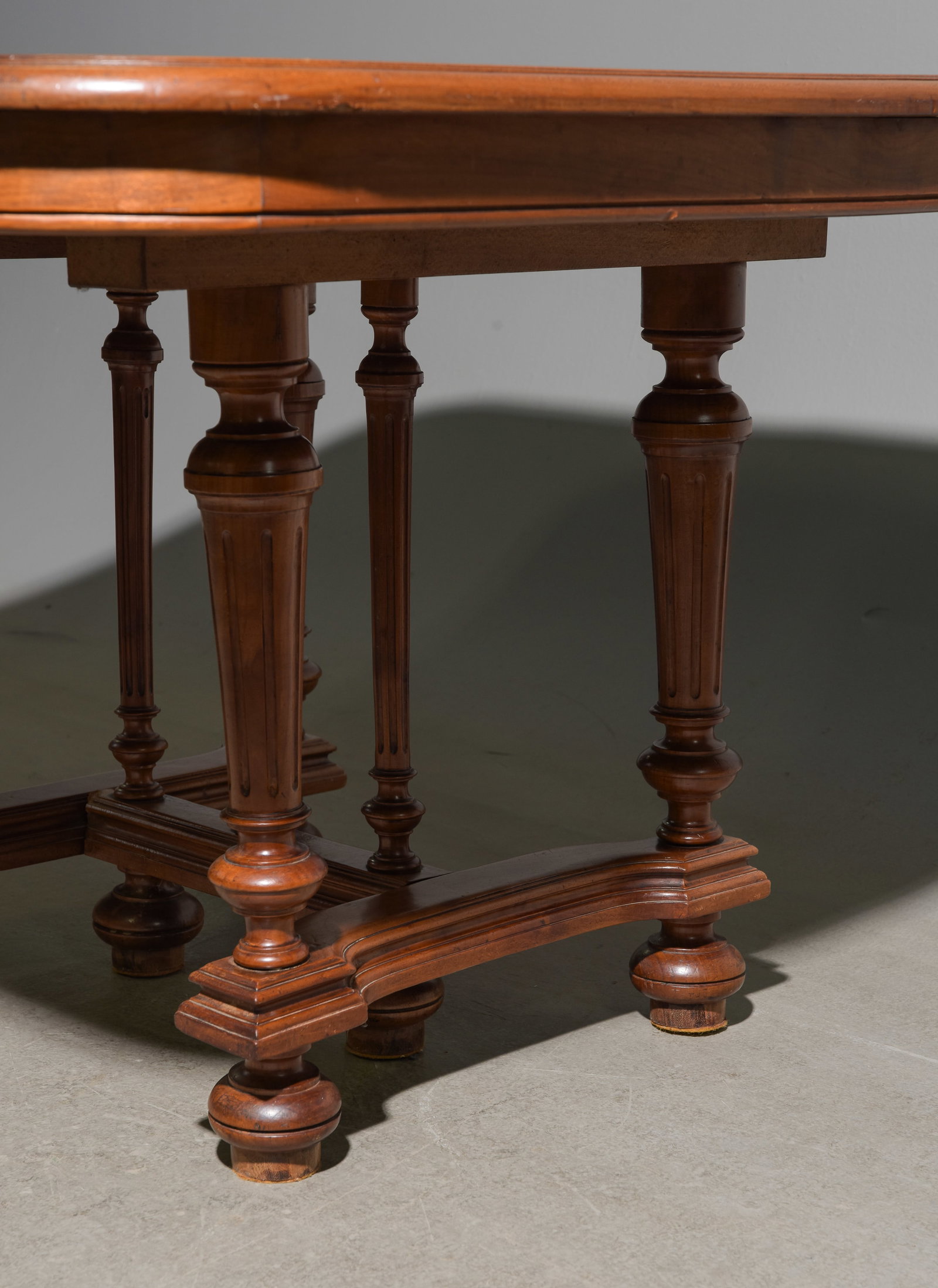 Henri II Style Walnut Dining Table - 3