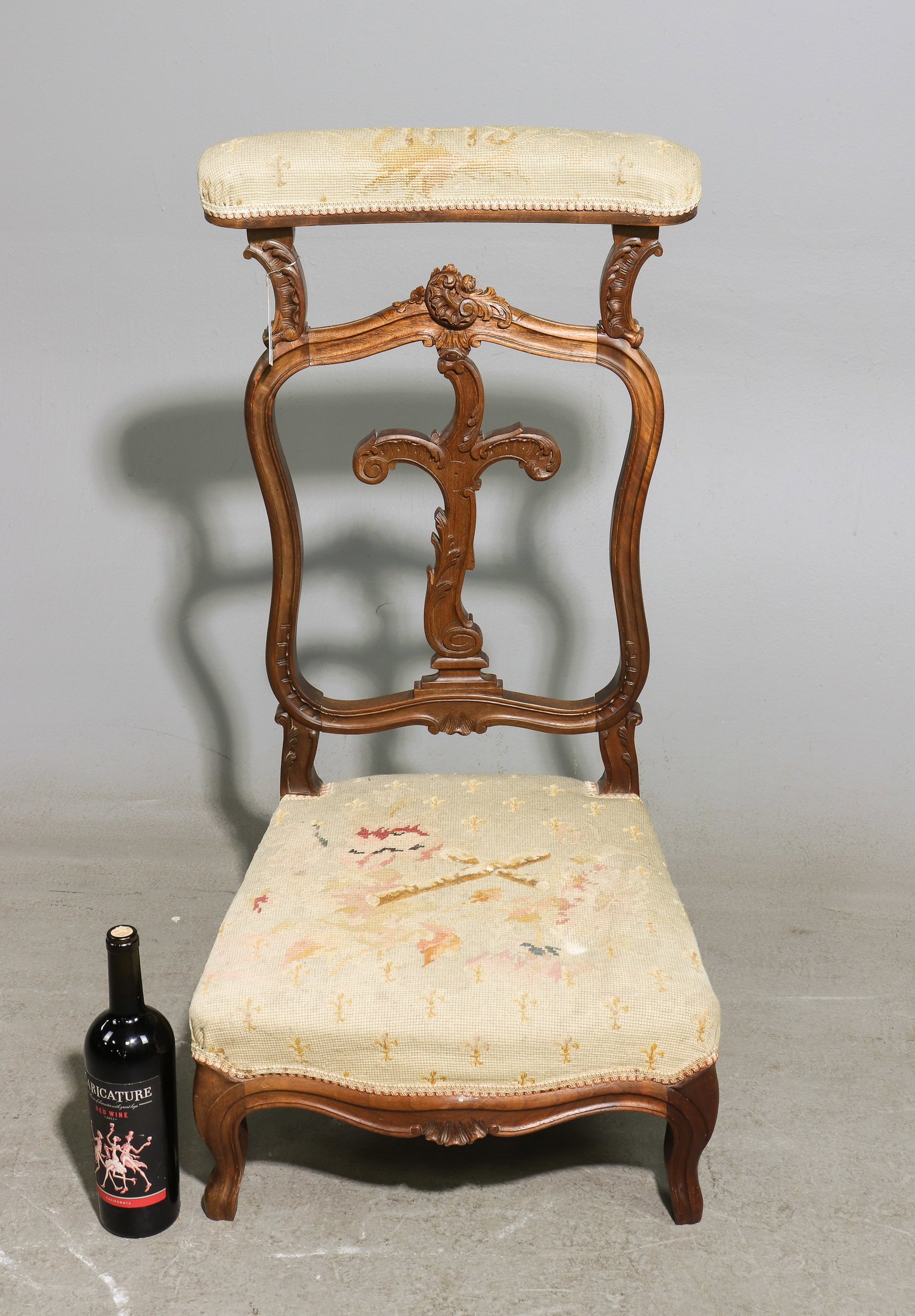 Napoleon III Style Walnut Kneeler / Prie Dieu (1 of 6)