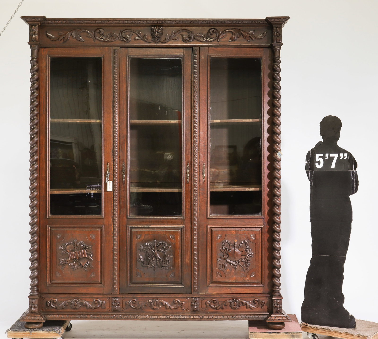 Louis XIII Style Monumental Bookcase (1 of 10)