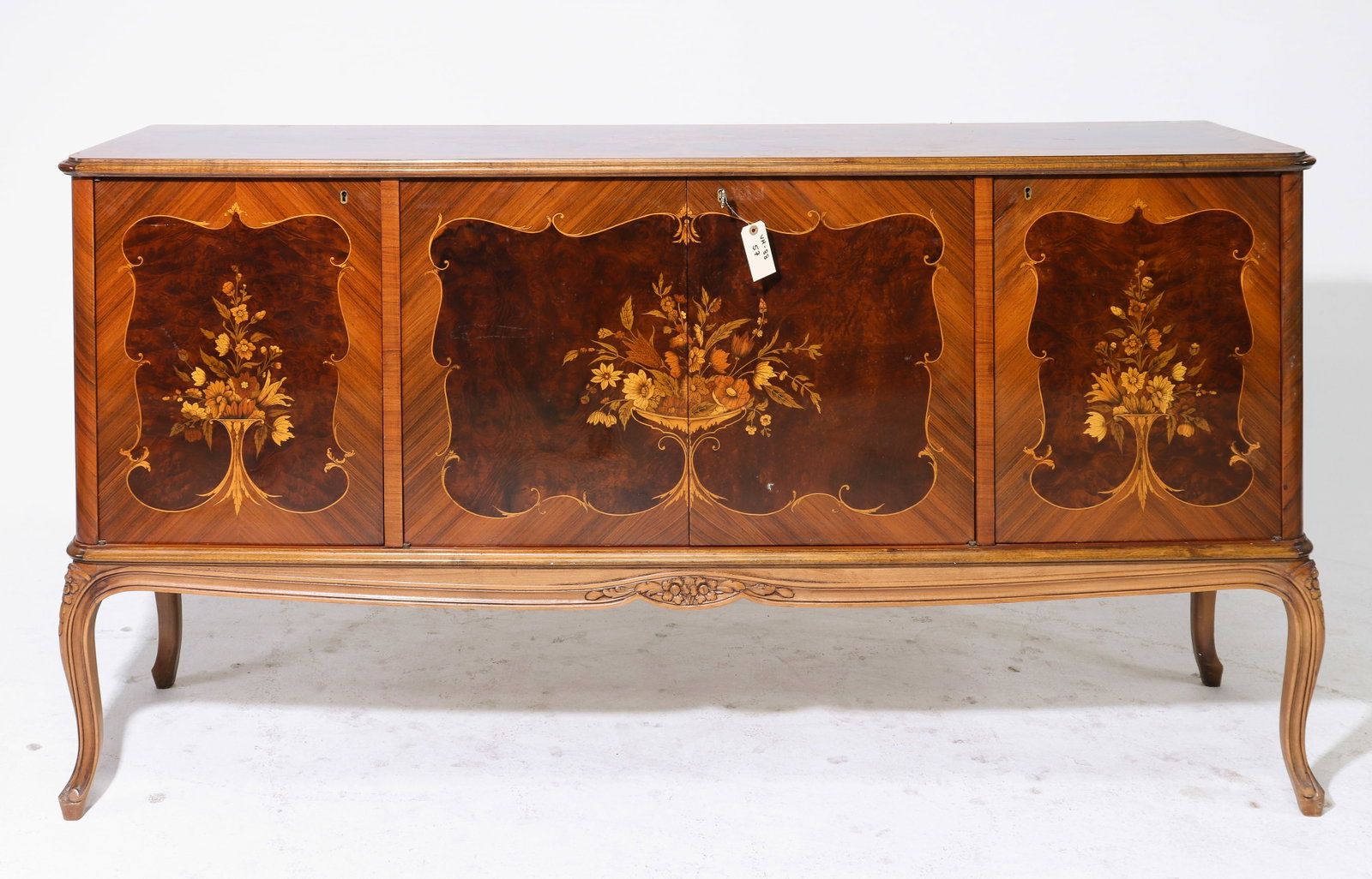 Italian Inlaid Four Door Sideboard / Server (1 of 7)
