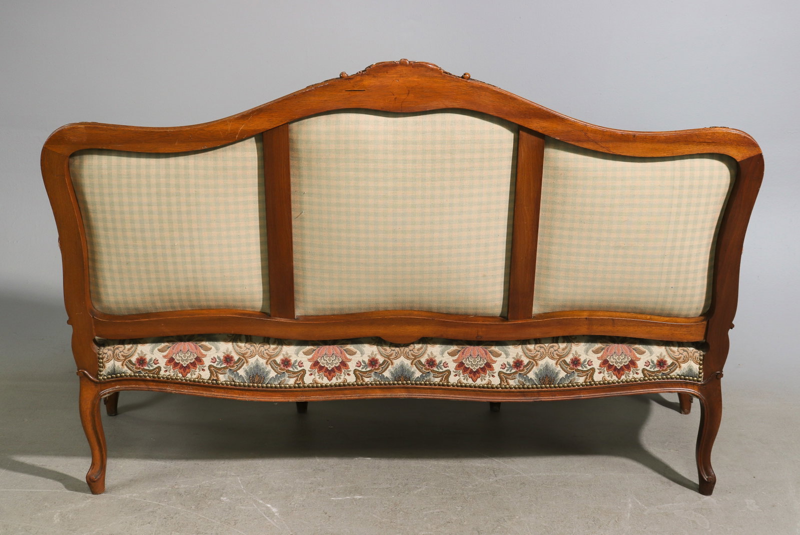 Louis XV Style Needlepoint Walnut Settee - 6