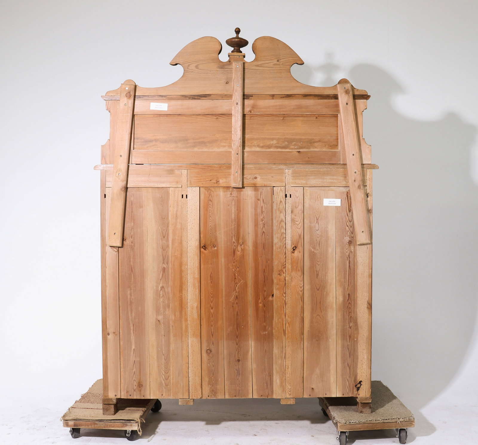 Danish Pine Three Door Cabinet / Buffet - 5