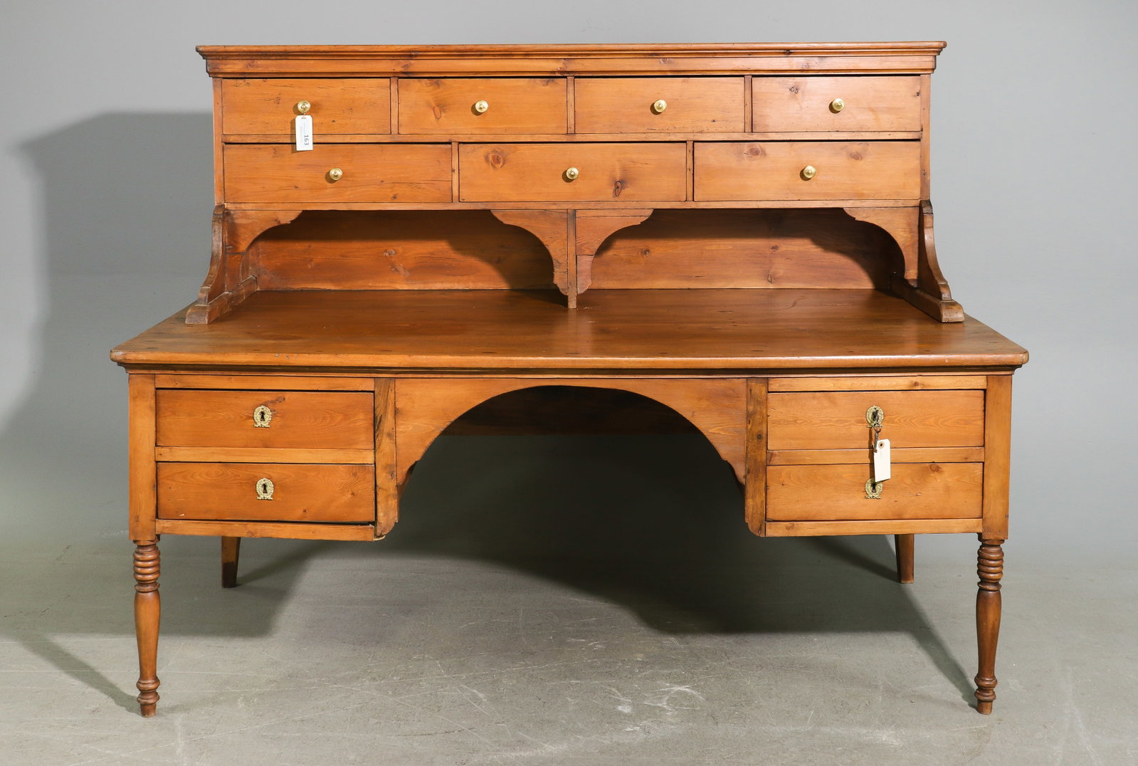 Louis Philippe Plantation Style Large Pine Desk (1 of 8)