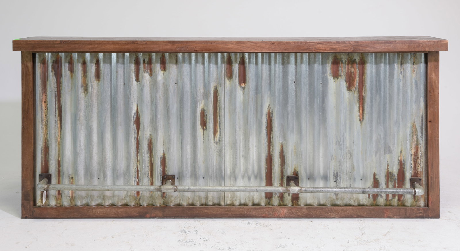 Large Rustic Metal Bar / Counter - 6