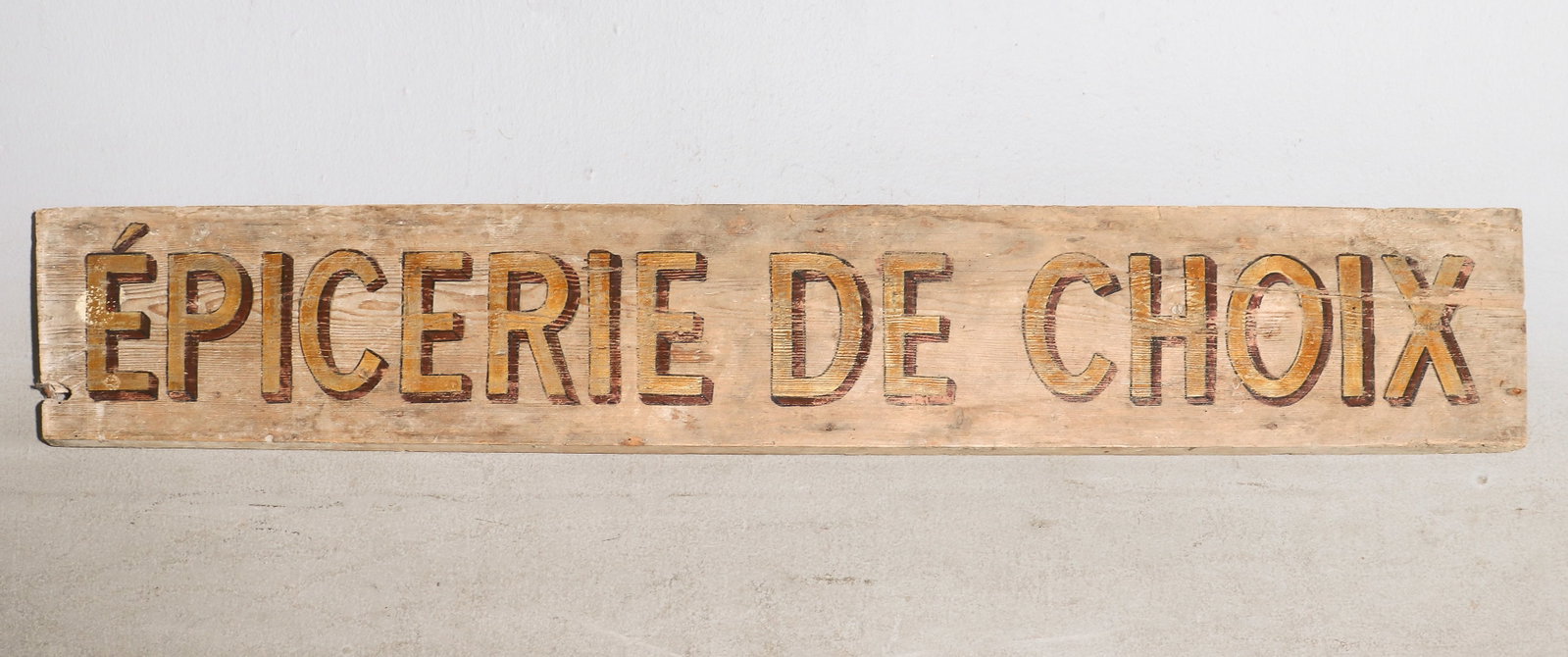 "Epicerie De Choix" Painted Wood Signs (1 of 3)