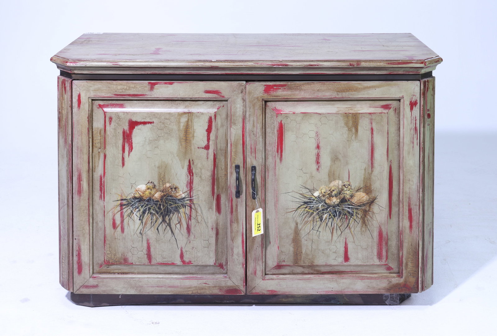 Painted Two Door Hall Cabinet (1 of 7)