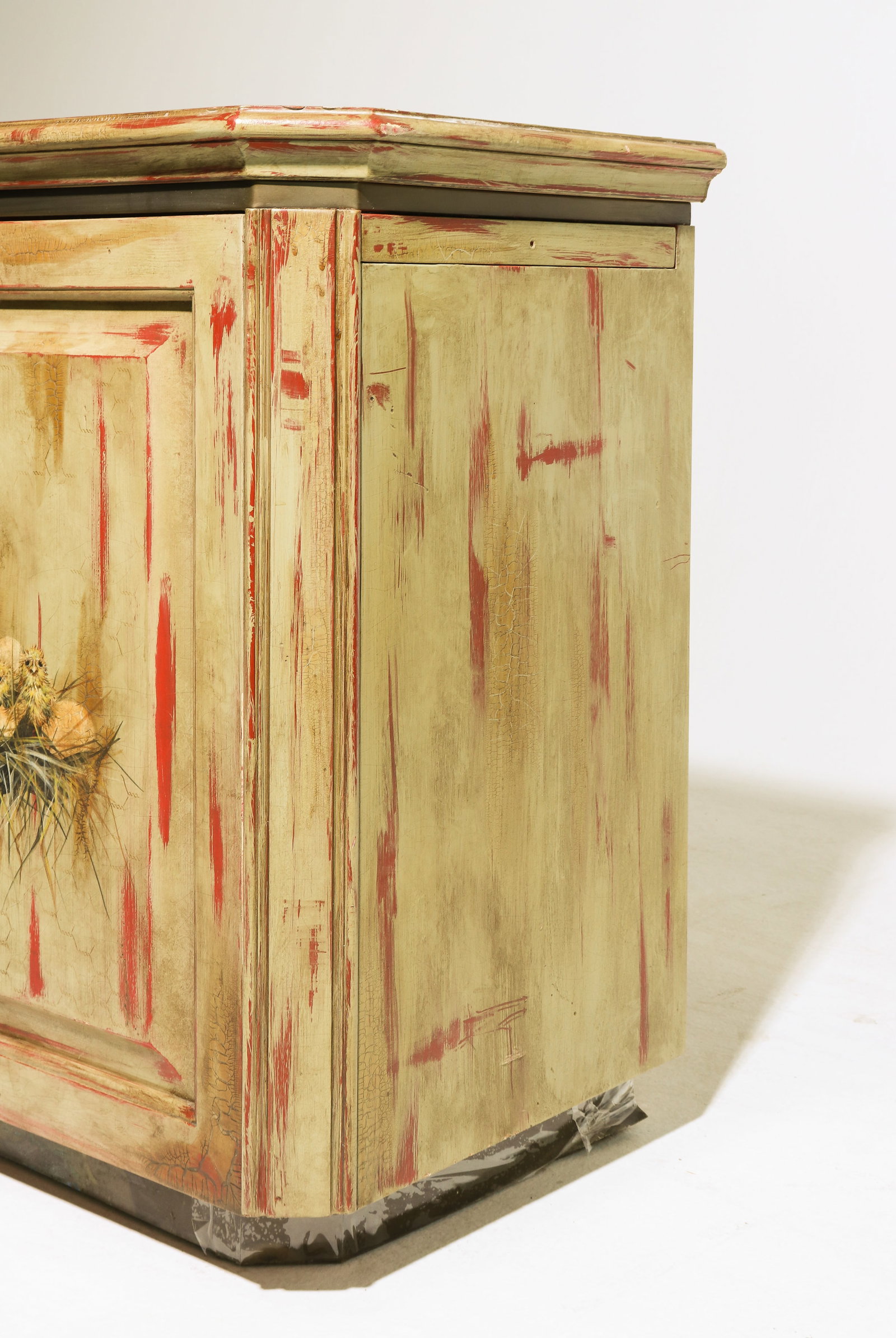 Painted Two Door Hall Cabinet - 4