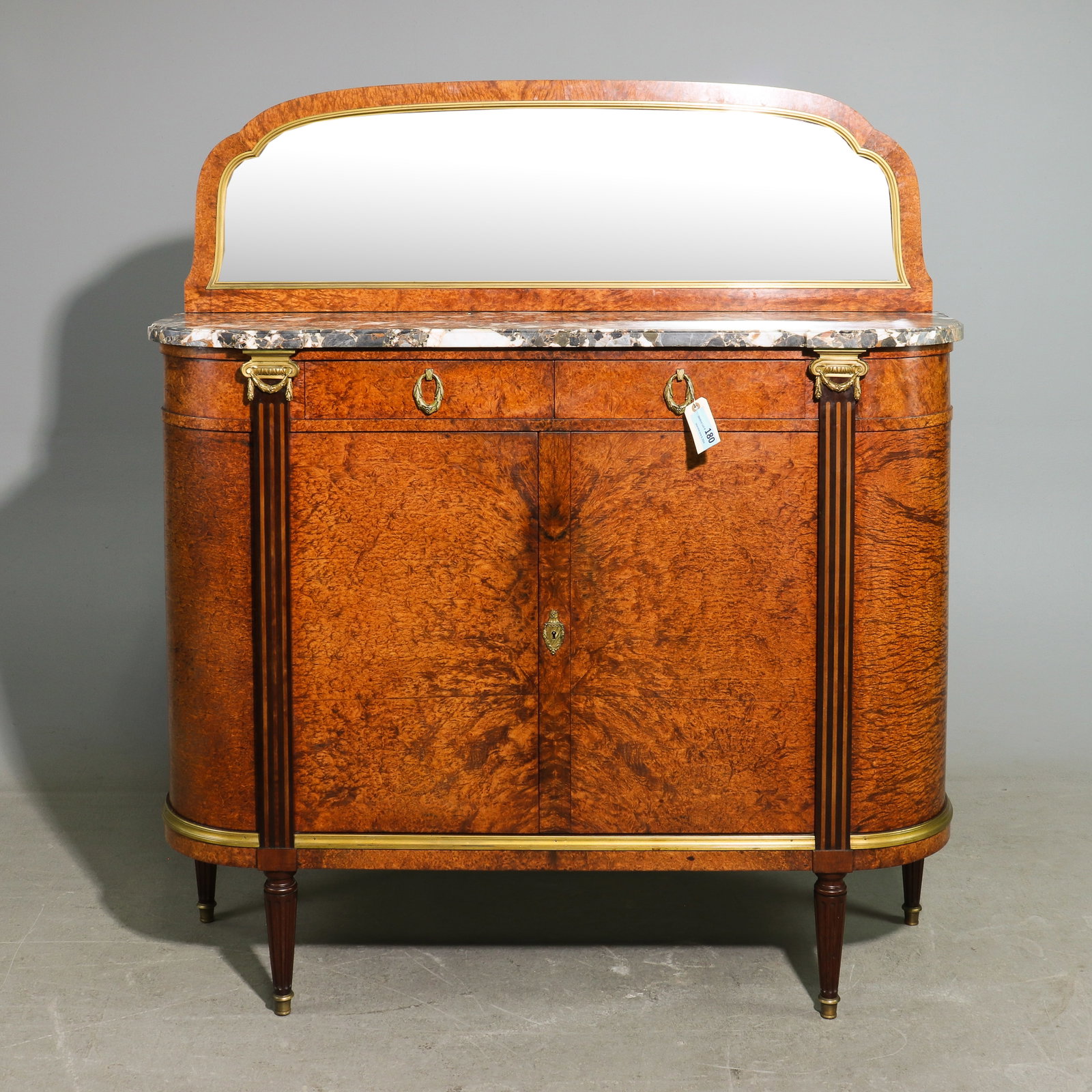 Louis XVI Style Walnut Marble Top Buffet / Server (1 of 5)