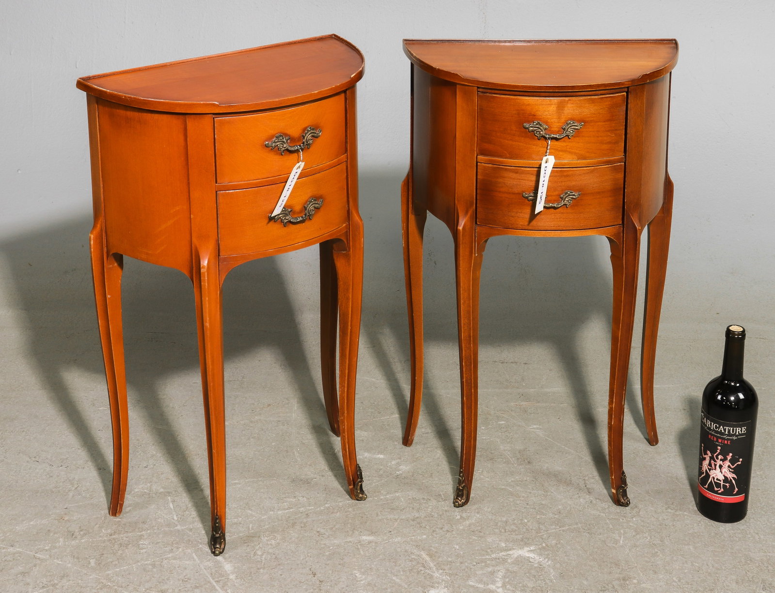 French Pair of Two Drawer Chests / Nightstands (1 of 4)