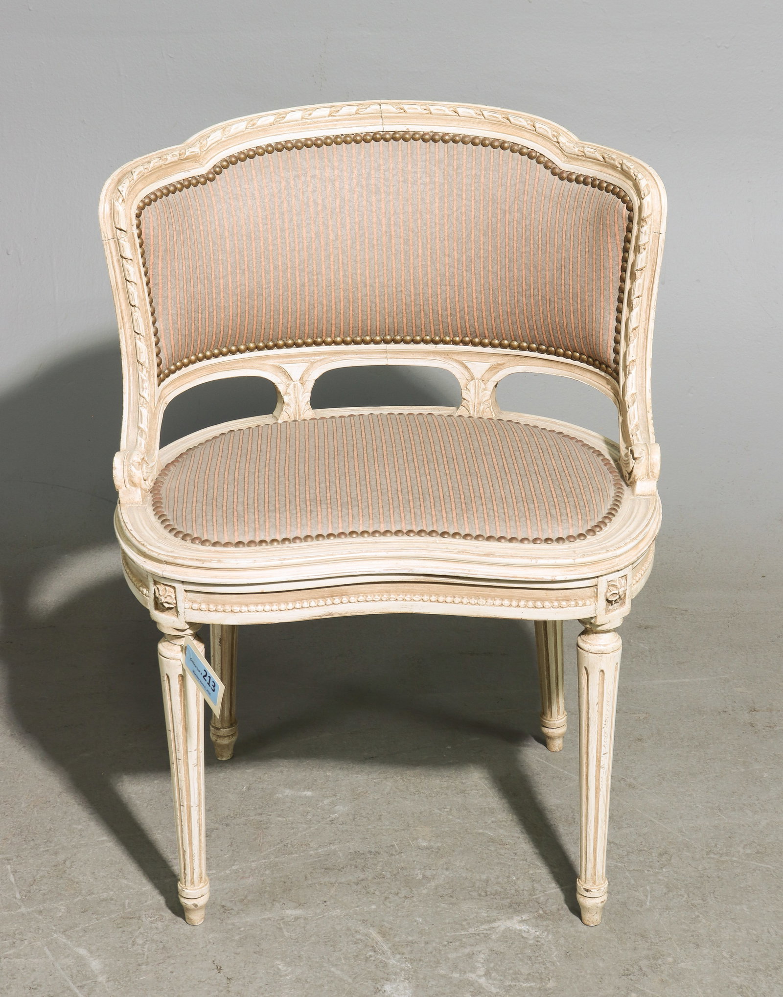 Louis XVI Style Painted Beech Wood Vanity Chair (1 of 4)