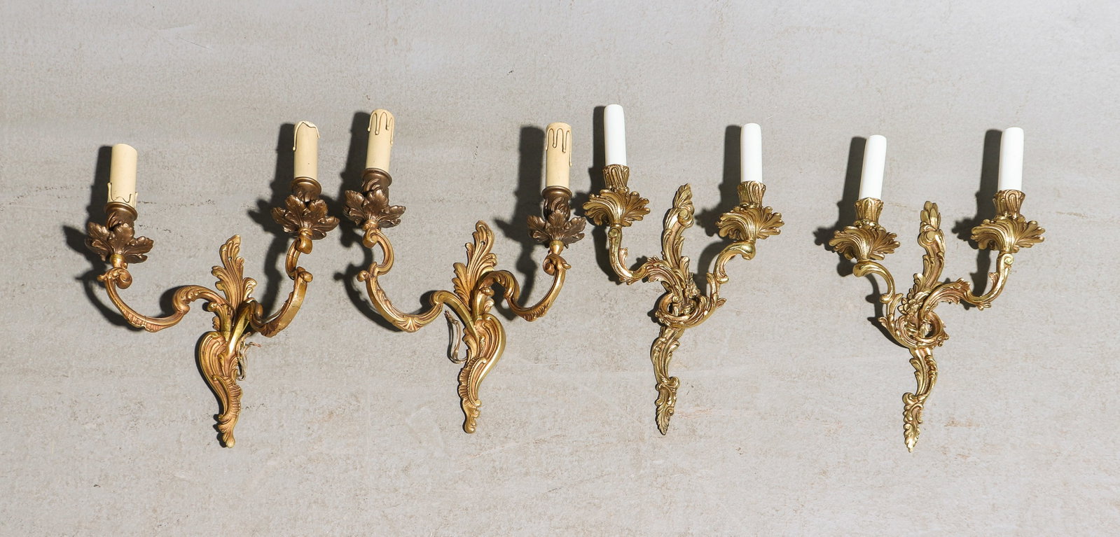 2 Pairs of Louis XV Style Double Arm Sconces (1 of 5)