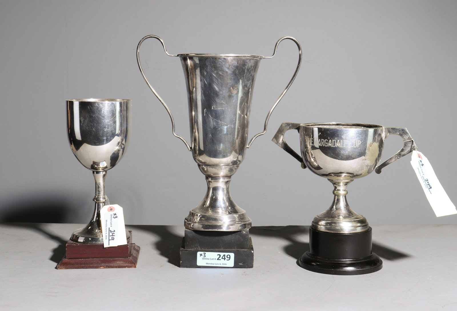 Three Assorted British Silverplate Trophies - 4