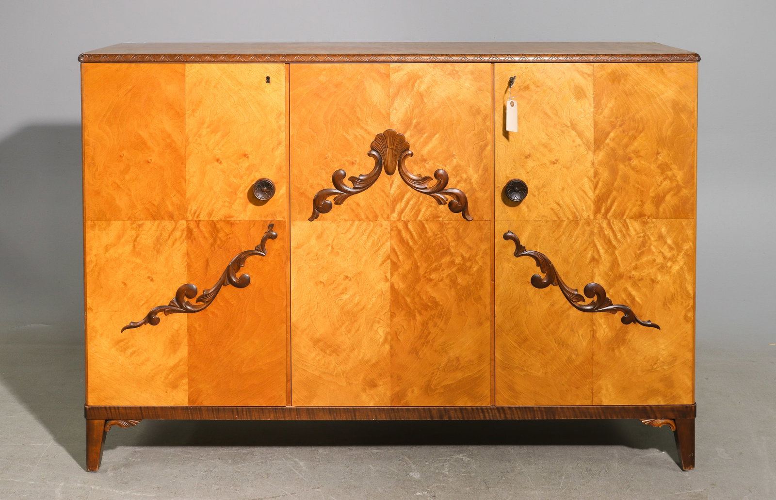 Swedish Birch Wood Linen Cabinet (1 of 8)