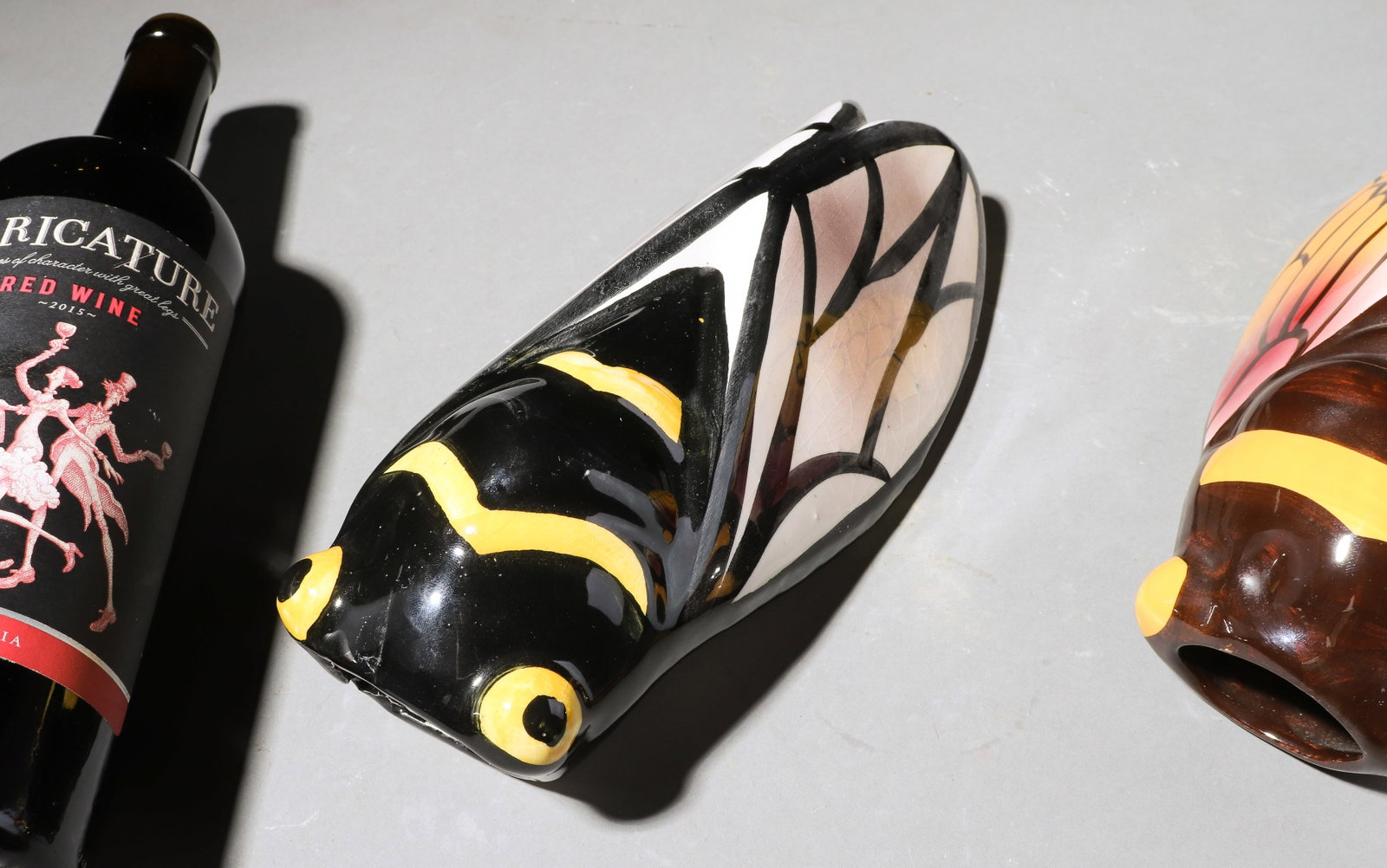 Thee Assorted French Cicadas Wall Pockets - 4