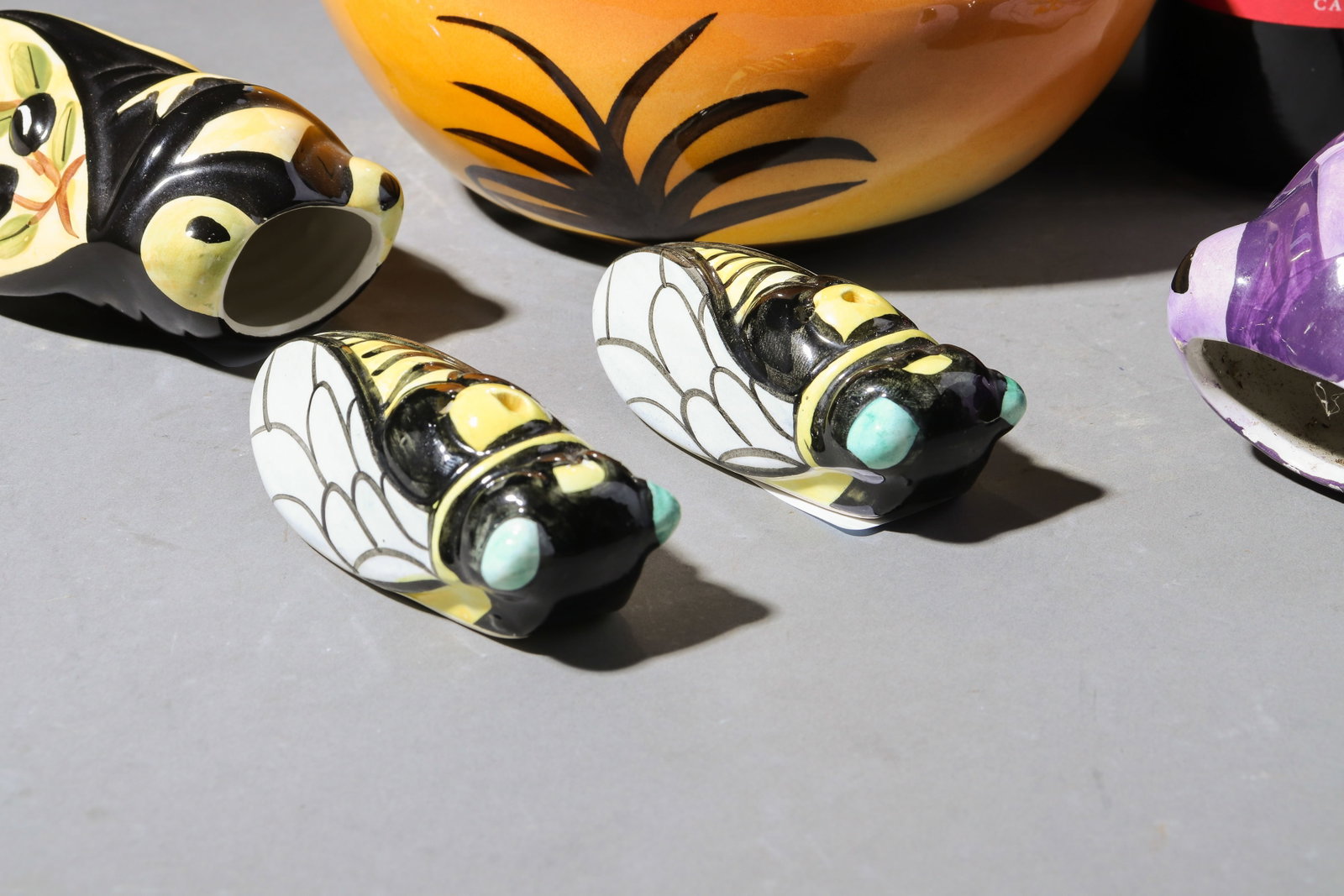 5pcs - Assorted Cicadas Wall Pockets & Basket - 3