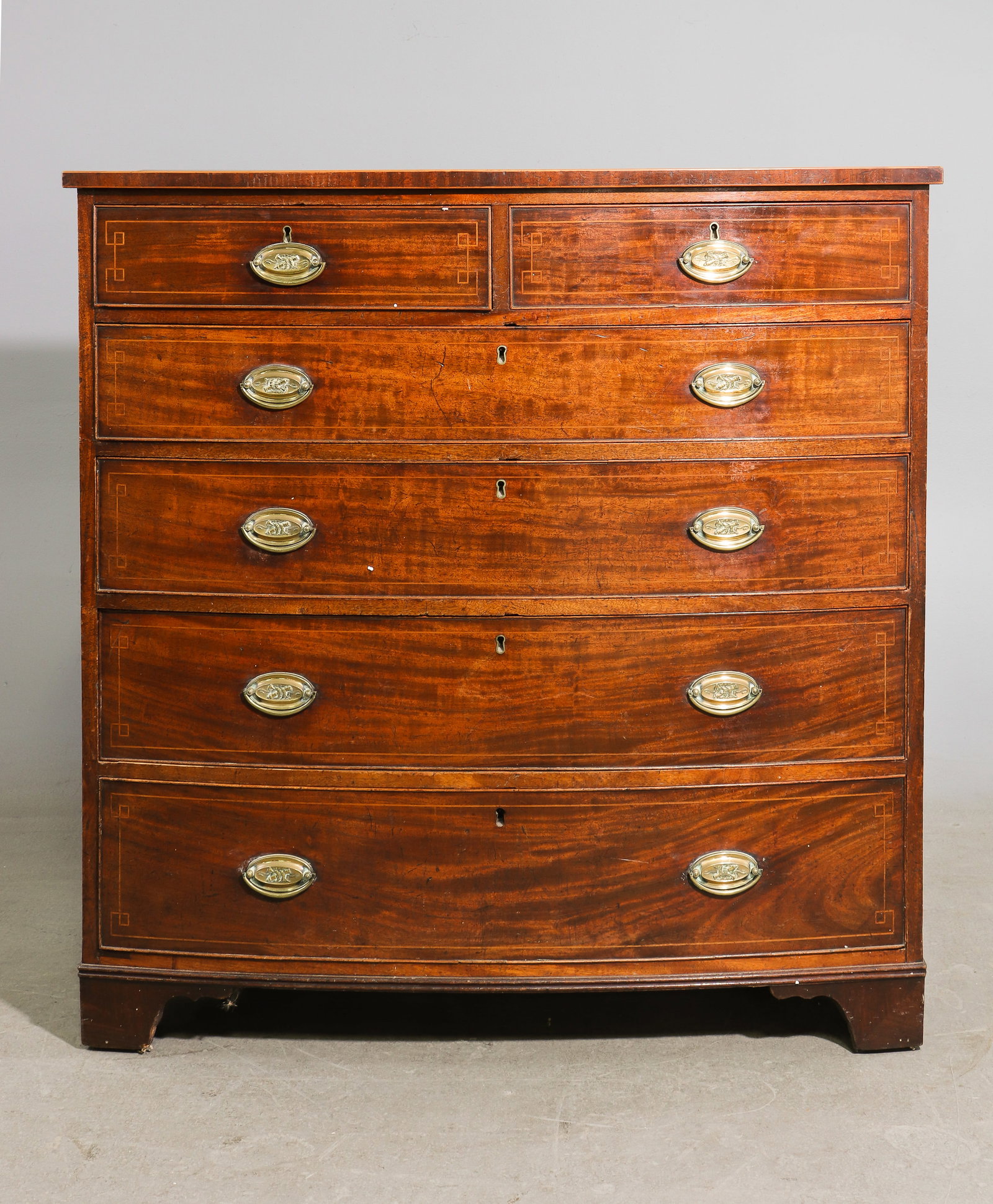 Georgian Style Mahogany Six Drawer Chest (1 of 6)
