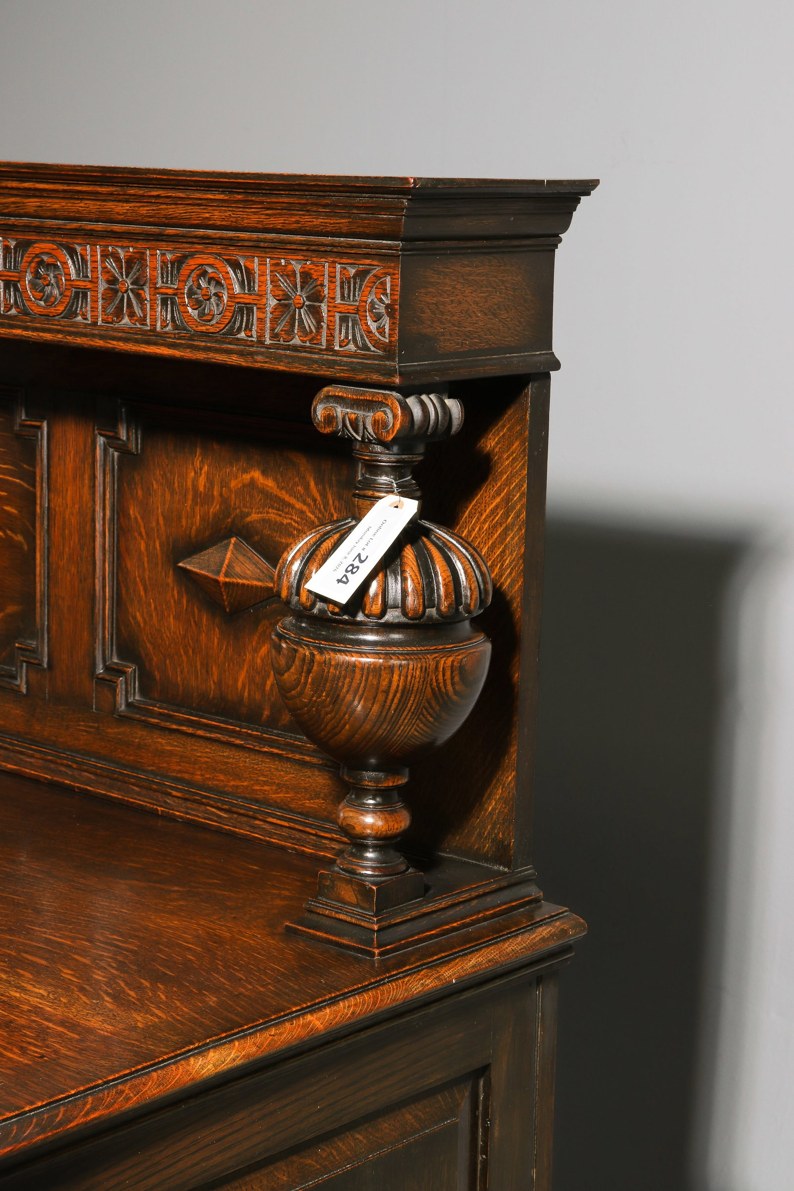 Jacobean Oak Barley Twist Sideboard / Server - 6