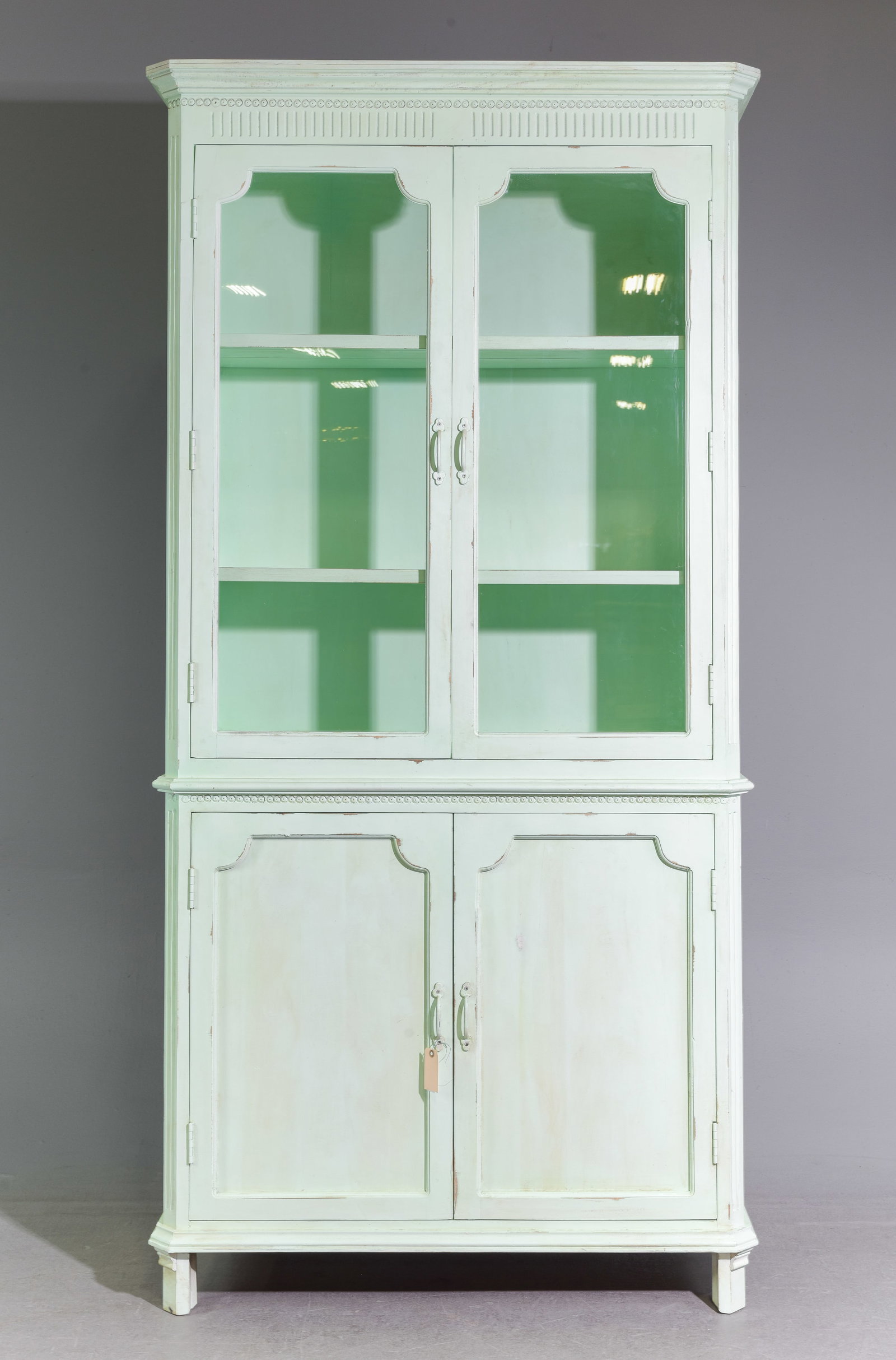 European Style Painted Bookcase / Cupboard (1 of 3)